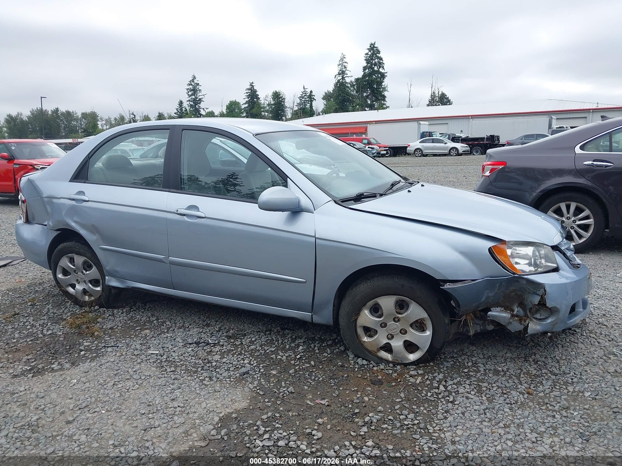 2006 Kia Spectra Ex/lx/sx Light Blue vin: KNAFE121365314354