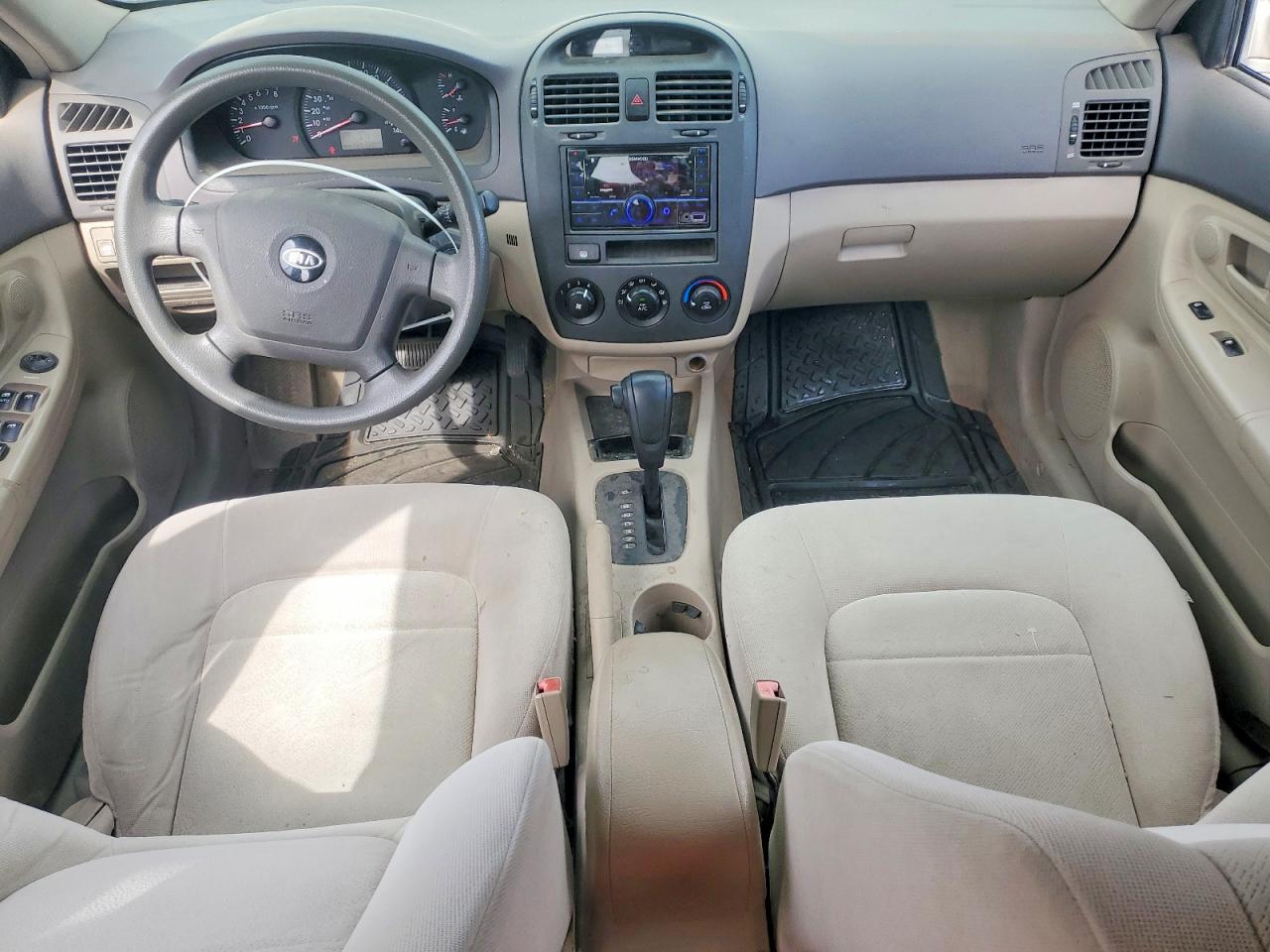 2006 Kia Spectra Ex Tan vin: KNAFE121365359780