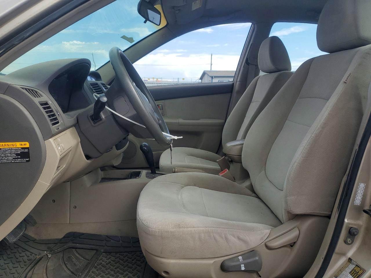 2006 Kia Spectra Ex Tan vin: KNAFE121365359780