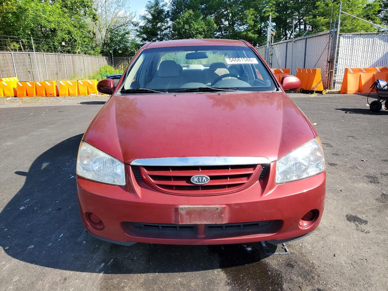 2006 Kia Spectra Ex Burgundy vin: KNAFE121365373310