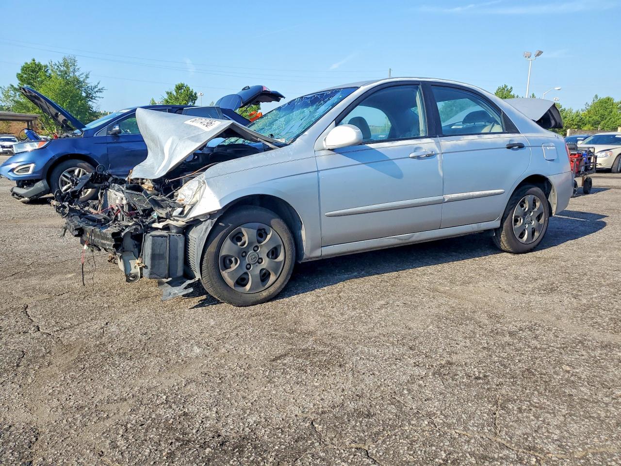 2006 Kia Spectra Ex Silver vin: KNAFE121465211802
