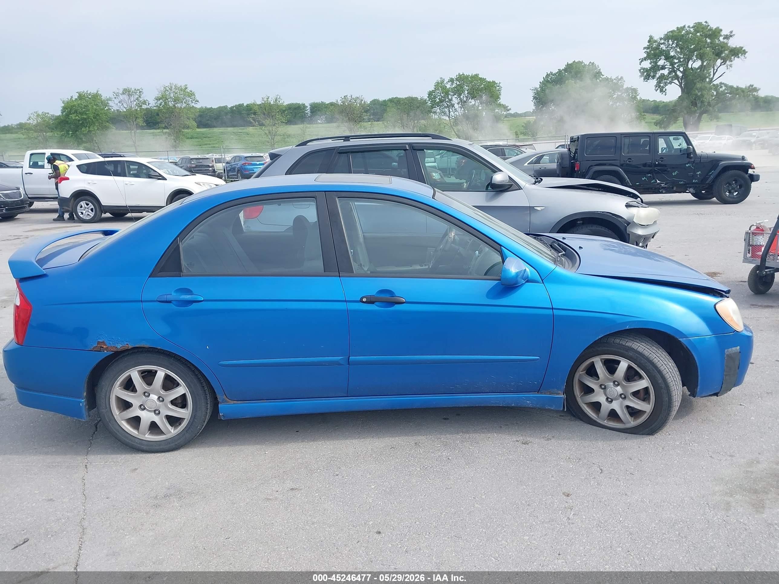 2006 Kia Spectra Ex/lx/sx Синий vin: KNAFE121465369332