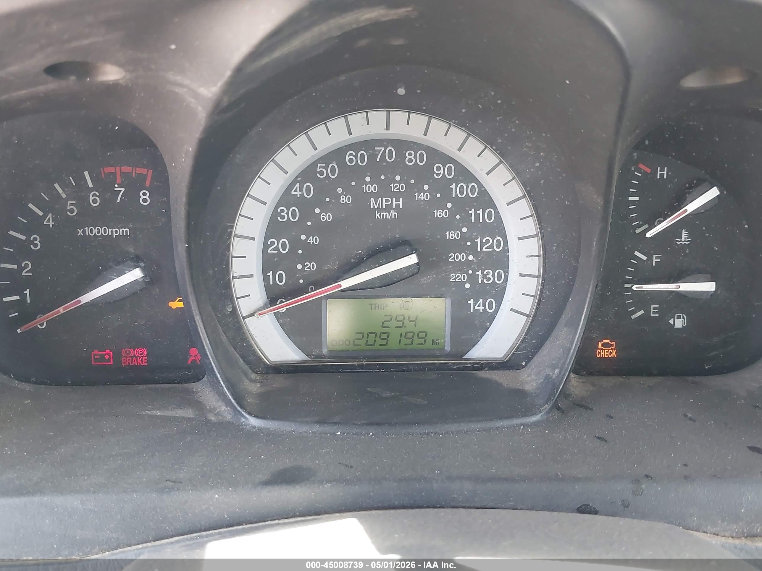 2007 Kia Spectra Ex Silver vin: KNAFE121475423567