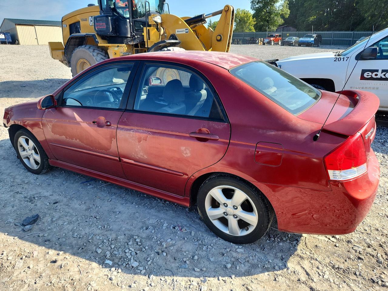 2008 Kia Spectra Lx Red vin: KNAFE121485018861