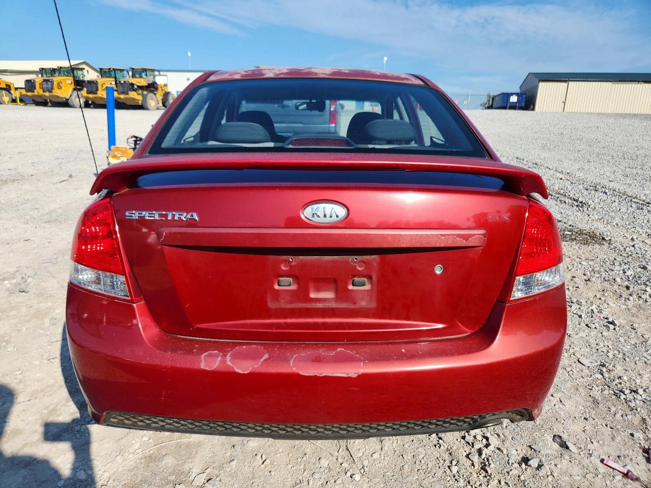 2008 Kia Spectra Lx Red vin: KNAFE121485018861