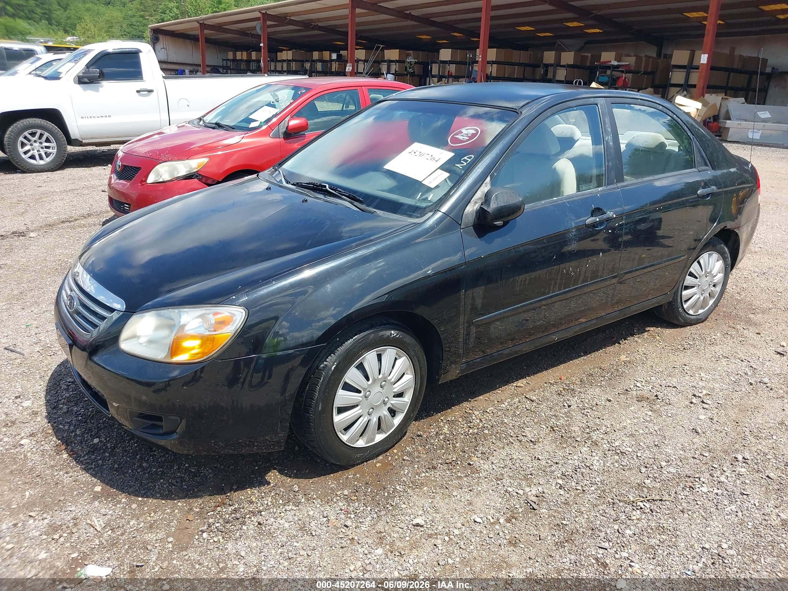 2008 Kia Spectra Ex Black vin: KNAFE121485491692