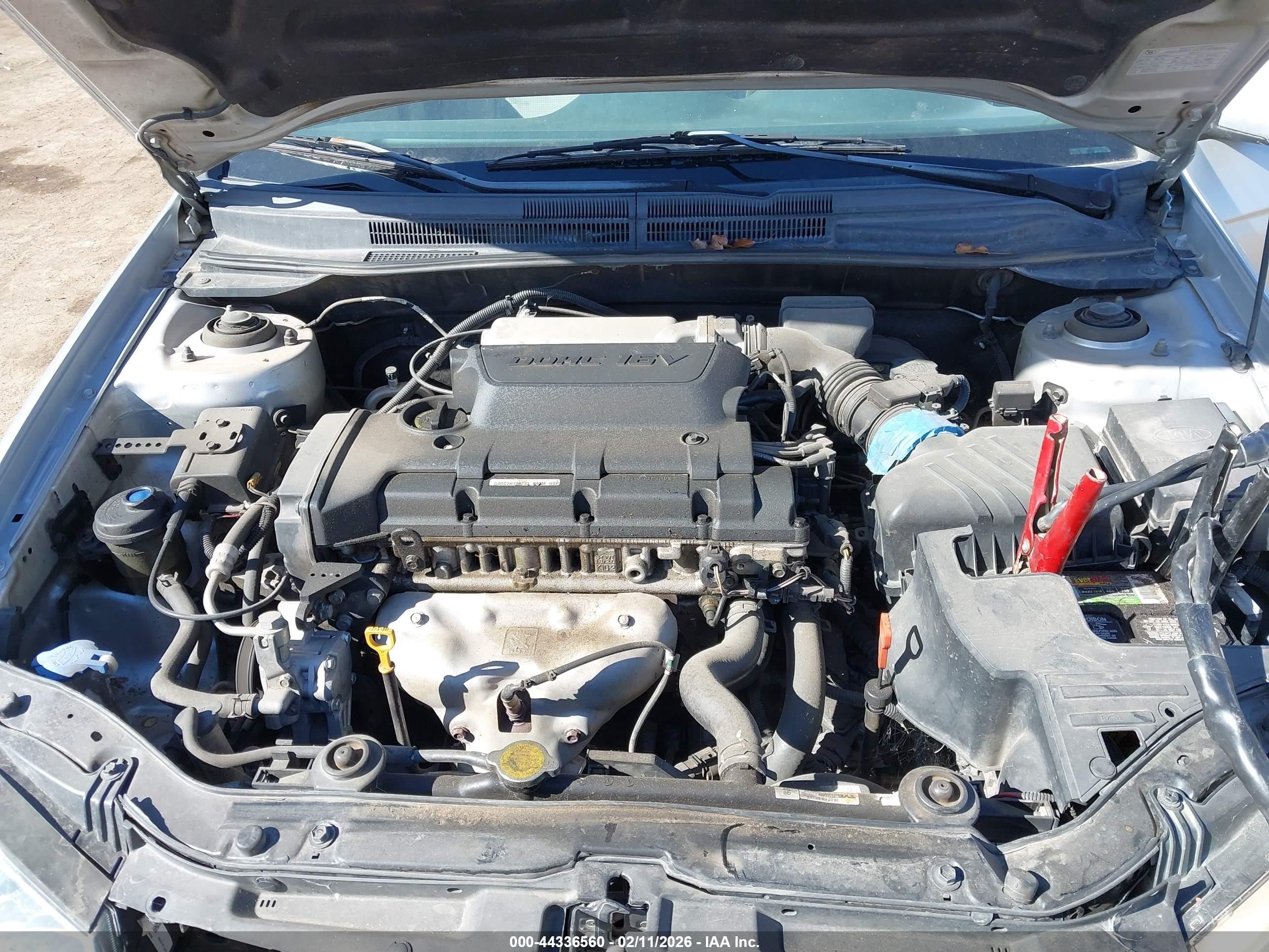 2008 Kia Spectra Ex Gray vin: KNAFE121485508829