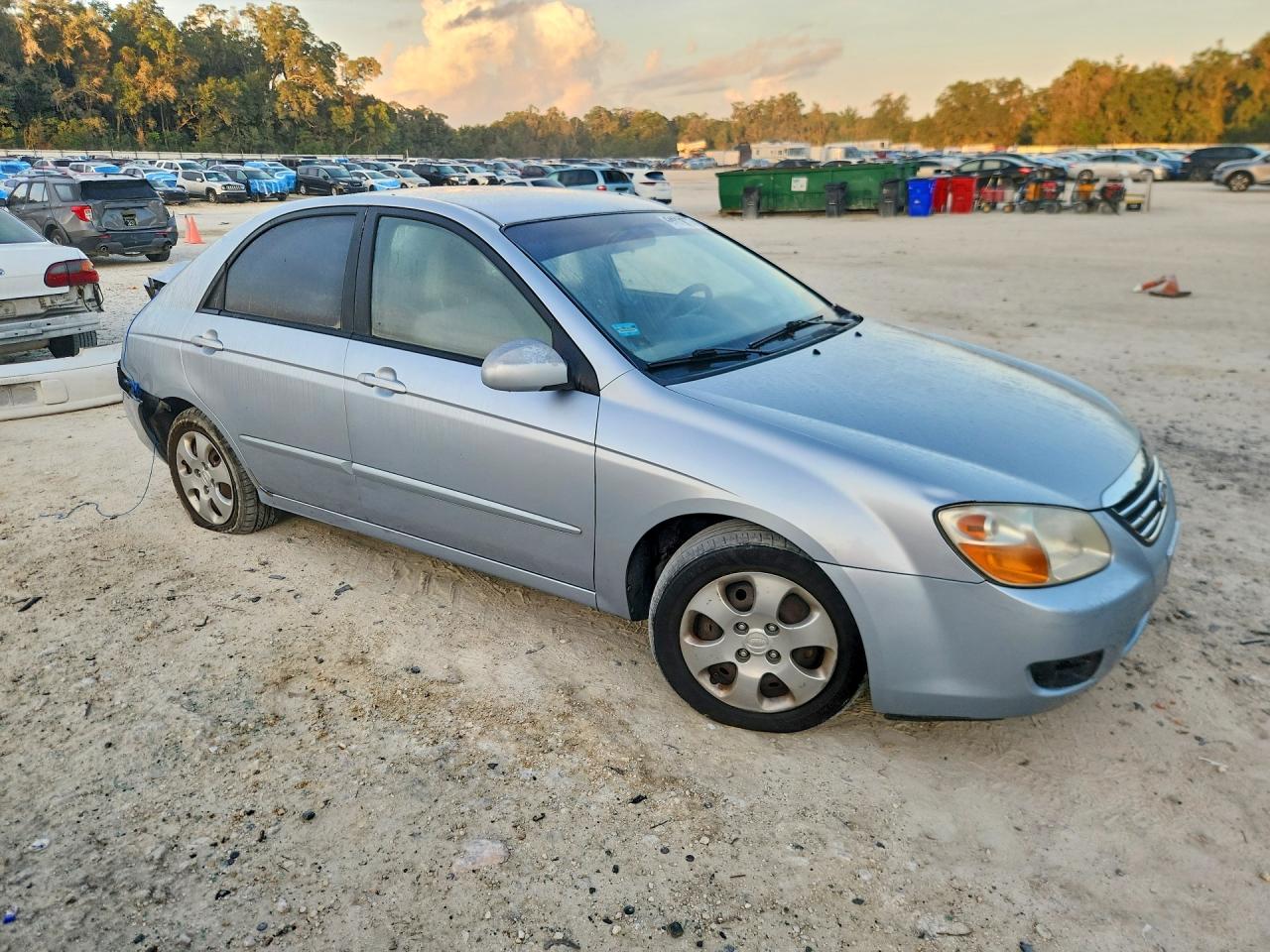 2008 Kia Spectra Lx Blue vin: KNAFE121485553589