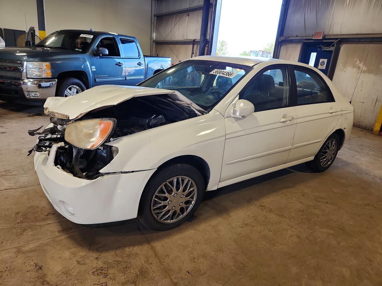 2005 Kia Spectra Lx Белый vin: KNAFE121555089496