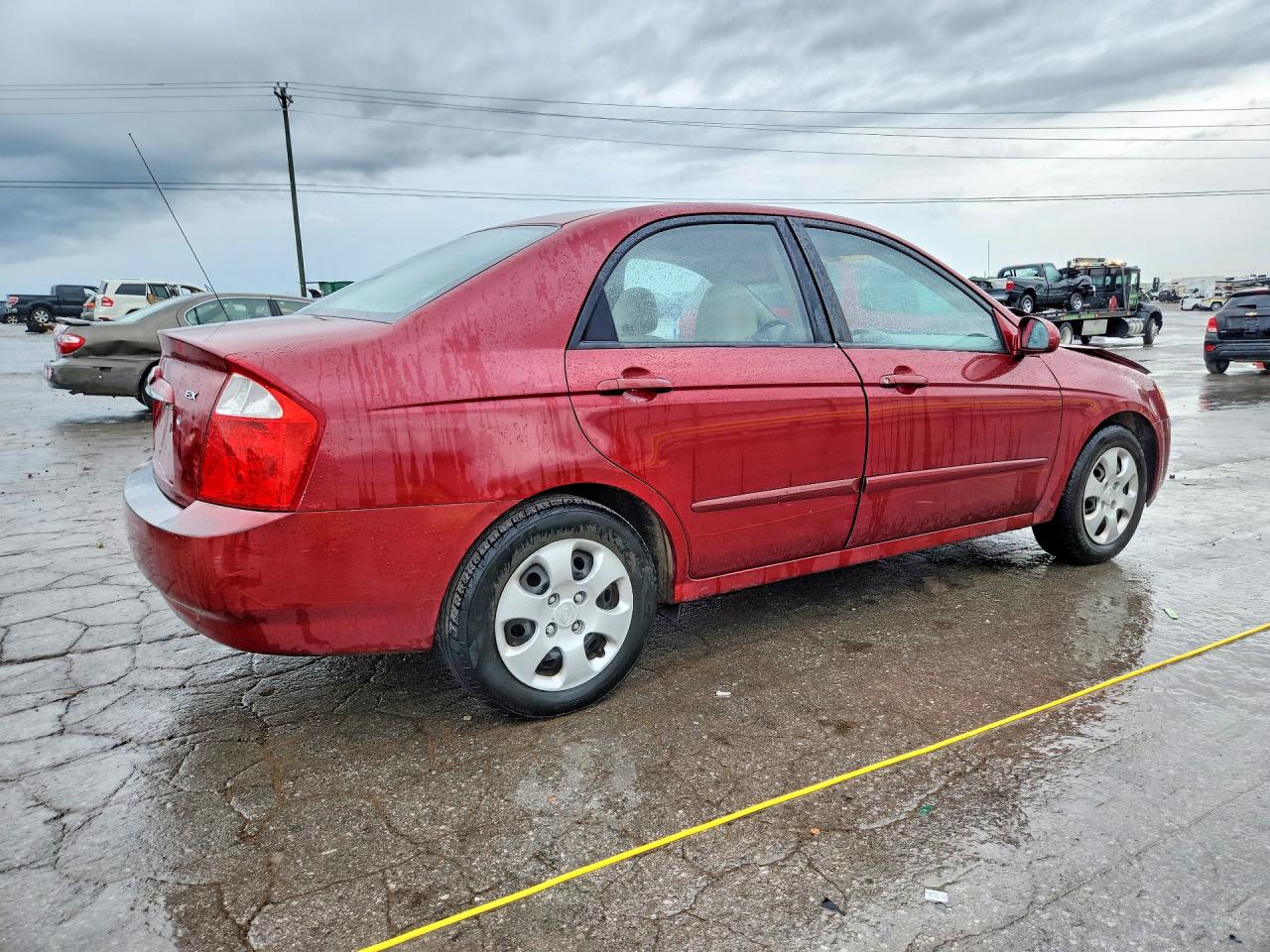 2006 Kia Spectra Lx Brown vin: KNAFE121565331091