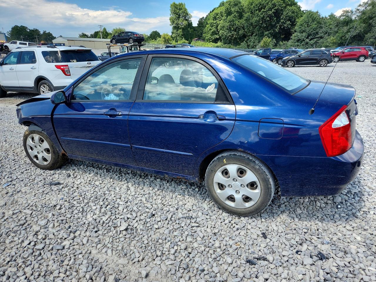 2006 Kia Spectra Ex Blue vin: KNAFE121565367430