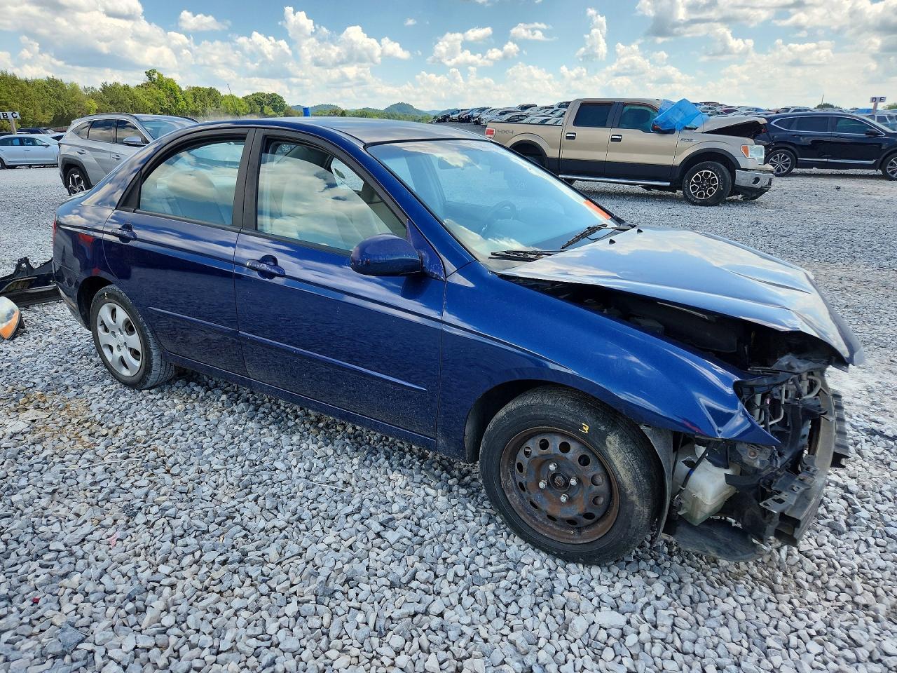 2006 Kia Spectra Ex Blue vin: KNAFE121565367430