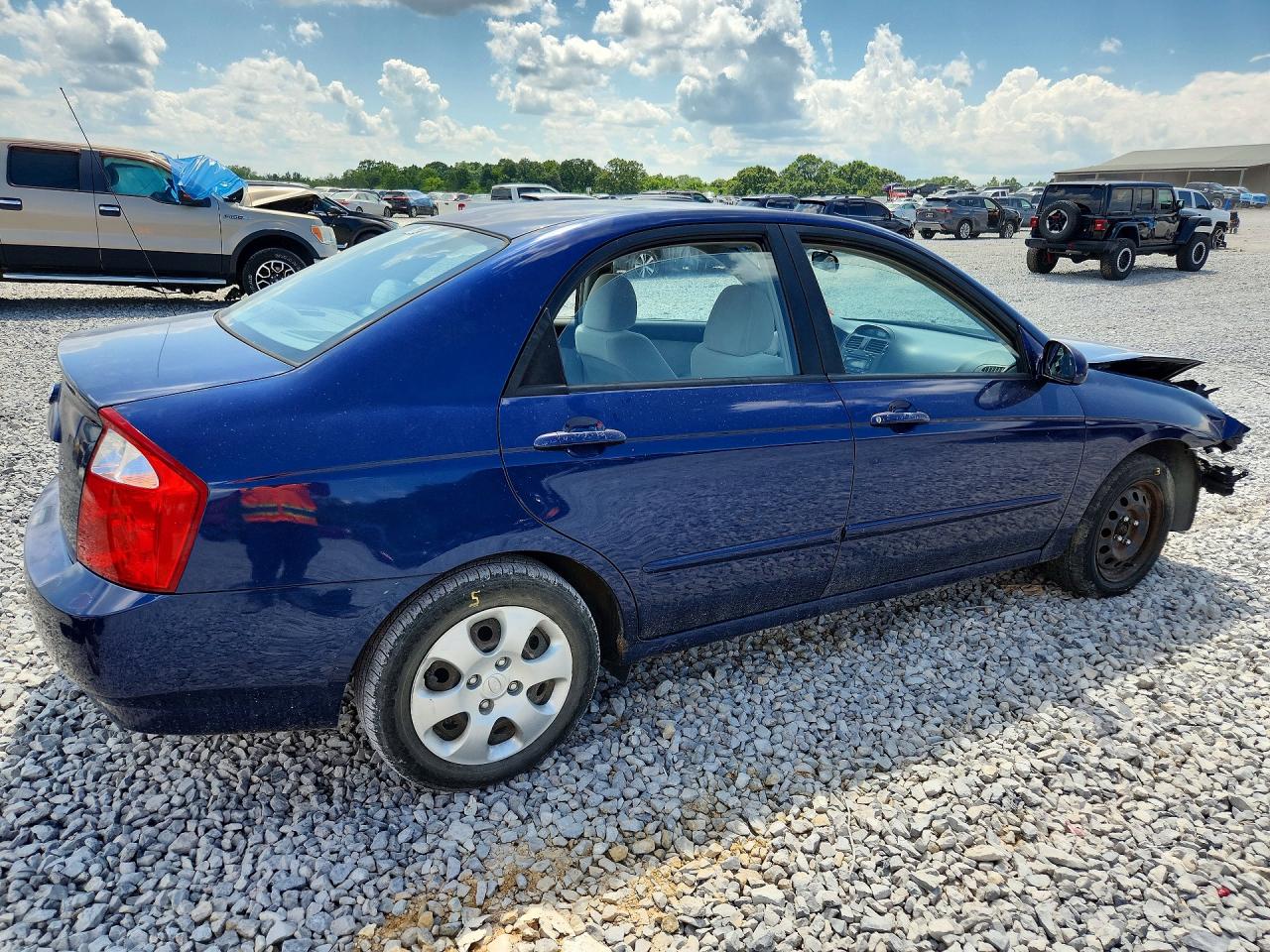 2006 Kia Spectra Ex Blue vin: KNAFE121565367430