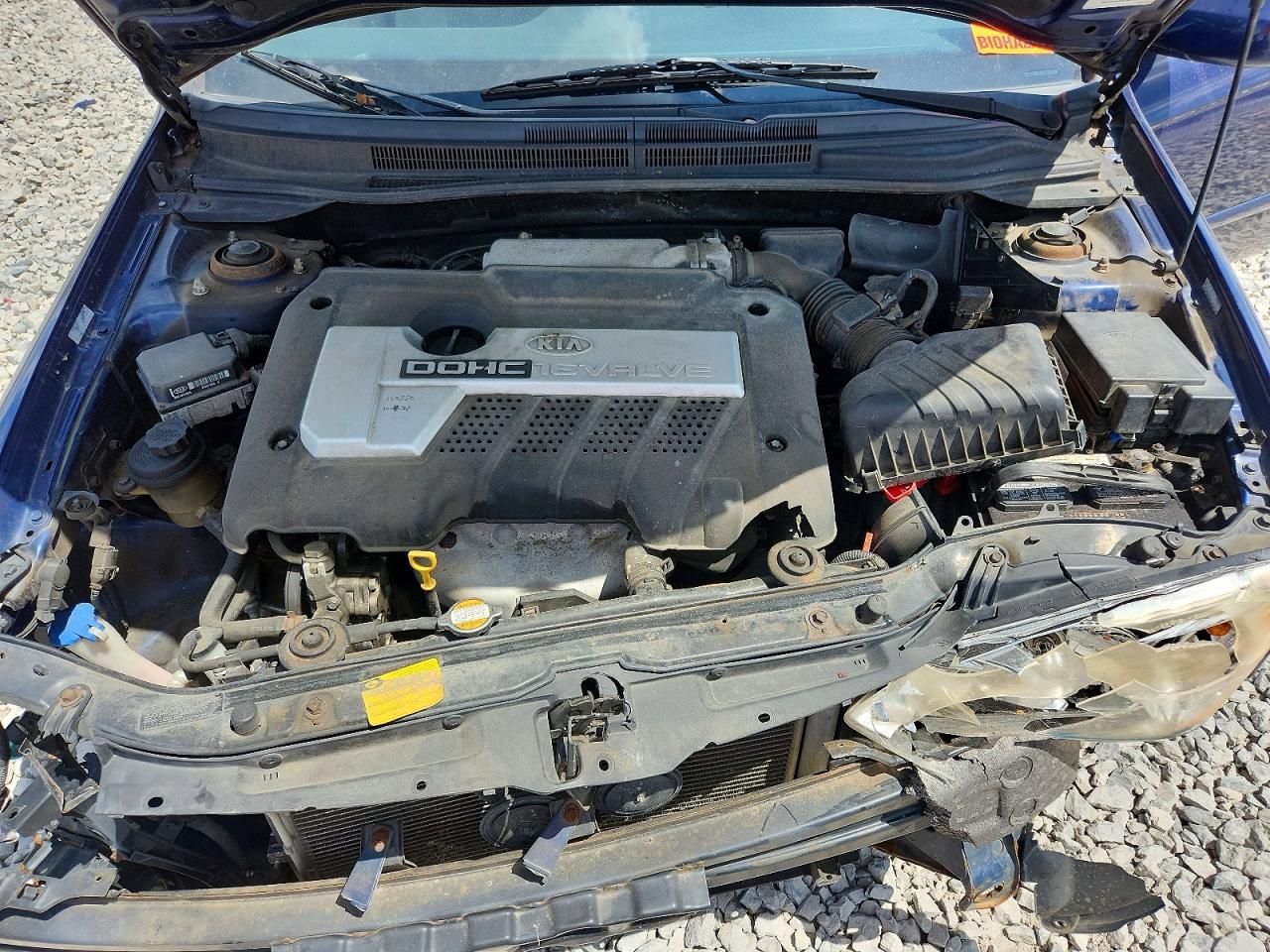2006 Kia Spectra Ex Blue vin: KNAFE121565367430
