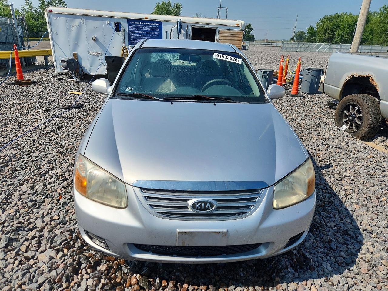 2007 Kia Spectra Lx Silver vin: KNAFE121575377862