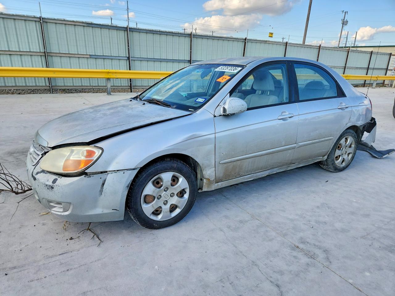 2007 Kia Spectra Lx Silver vin: KNAFE121575384651