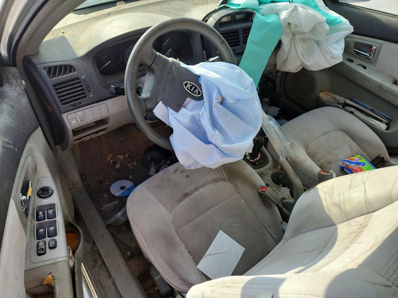 2007 Kia Spectra Lx Silver vin: KNAFE121575384651