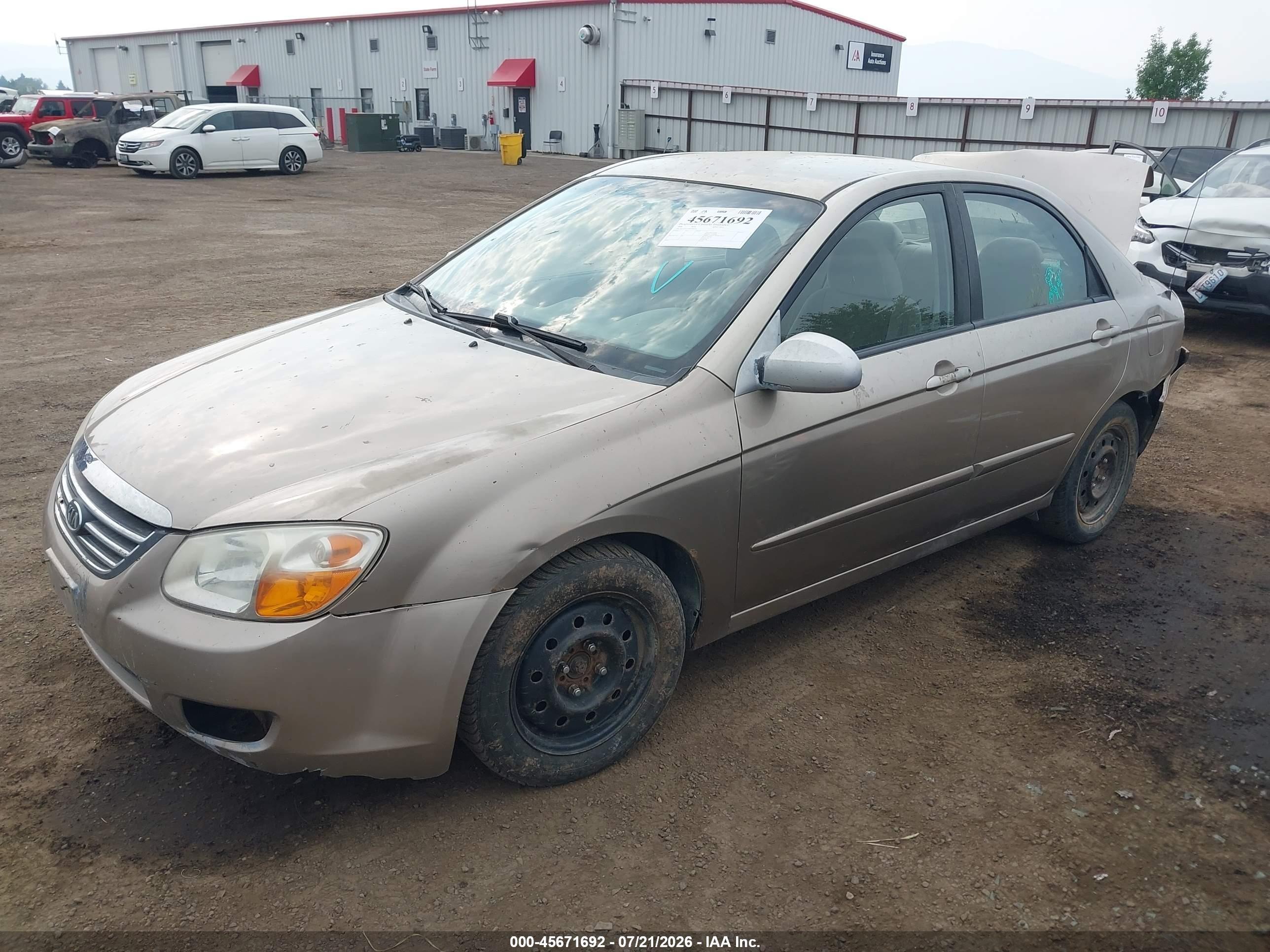 2008 Kia Spectra Ex Gold vin: KNAFE121585494214
