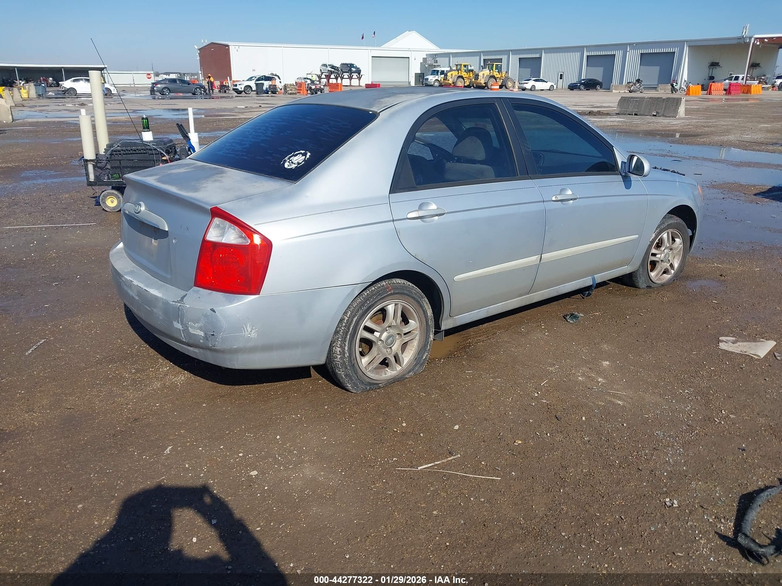 2004 Kia Spectra Ex/lx Silver vin: KNAFE121645019360