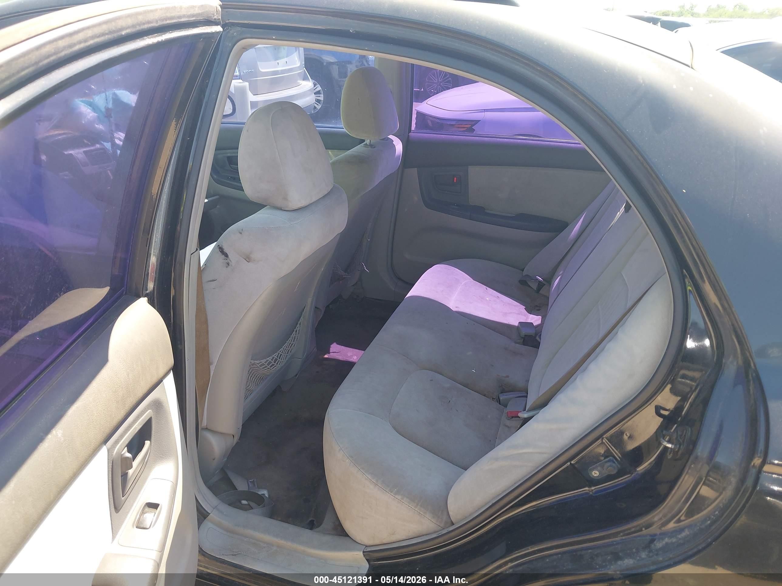 2005 Kia Spectra Ex/lx/sx Black vin: KNAFE121655164092