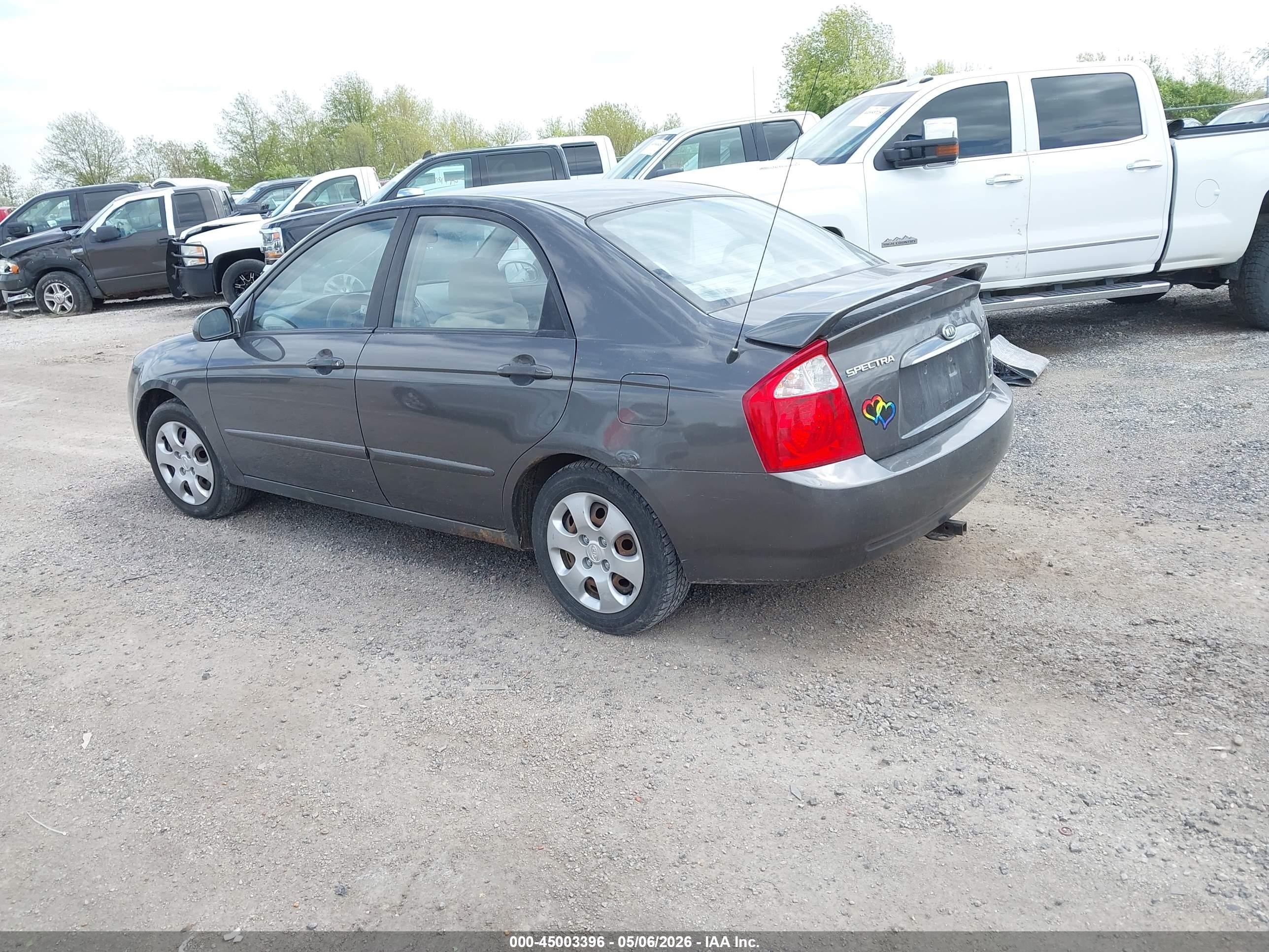 2006 Kia Spectra Ex/lx/sx Серый vin: KNAFE121665246924
