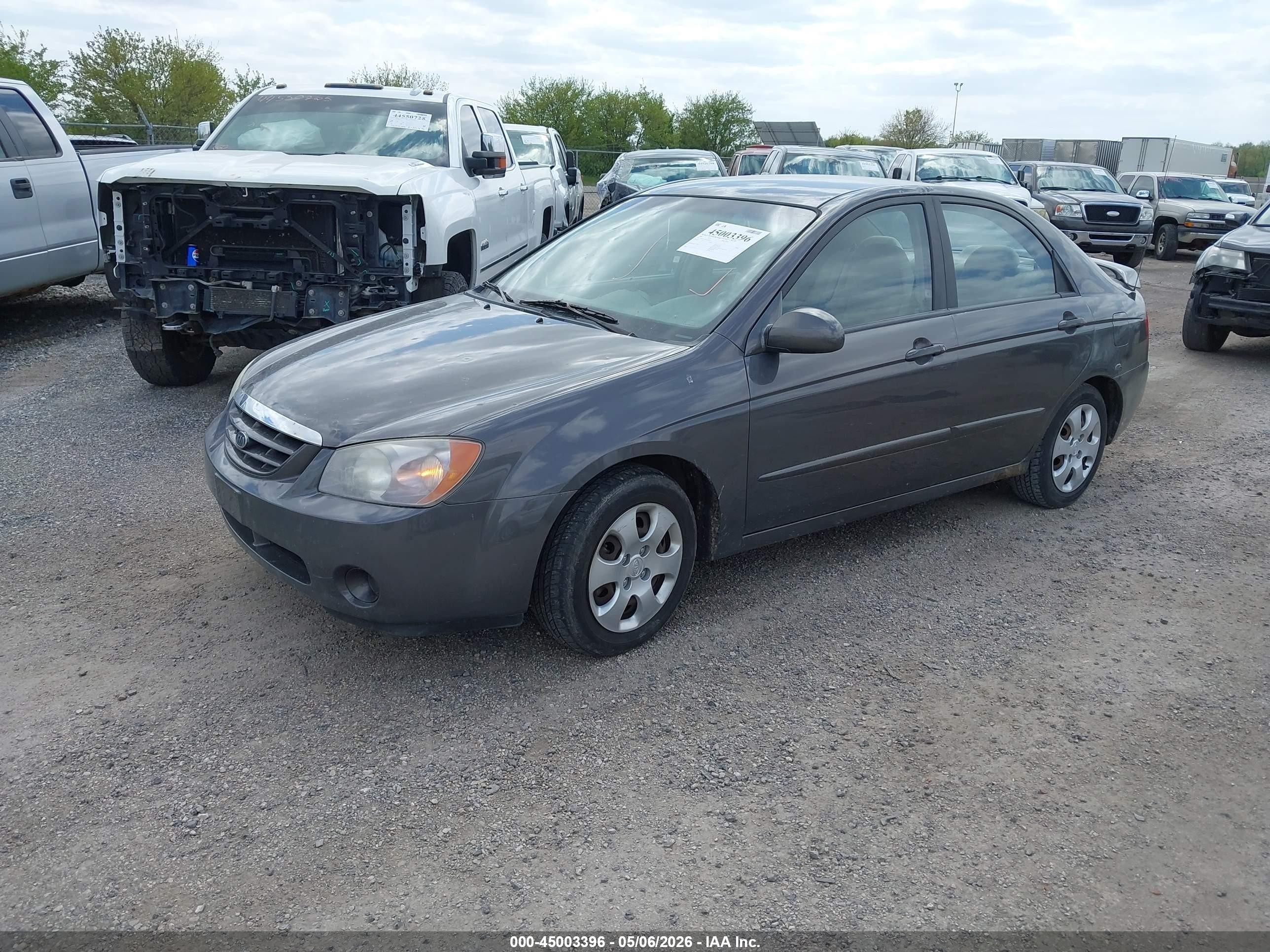 2006 Kia Spectra Ex/lx/sx Серый vin: KNAFE121665246924