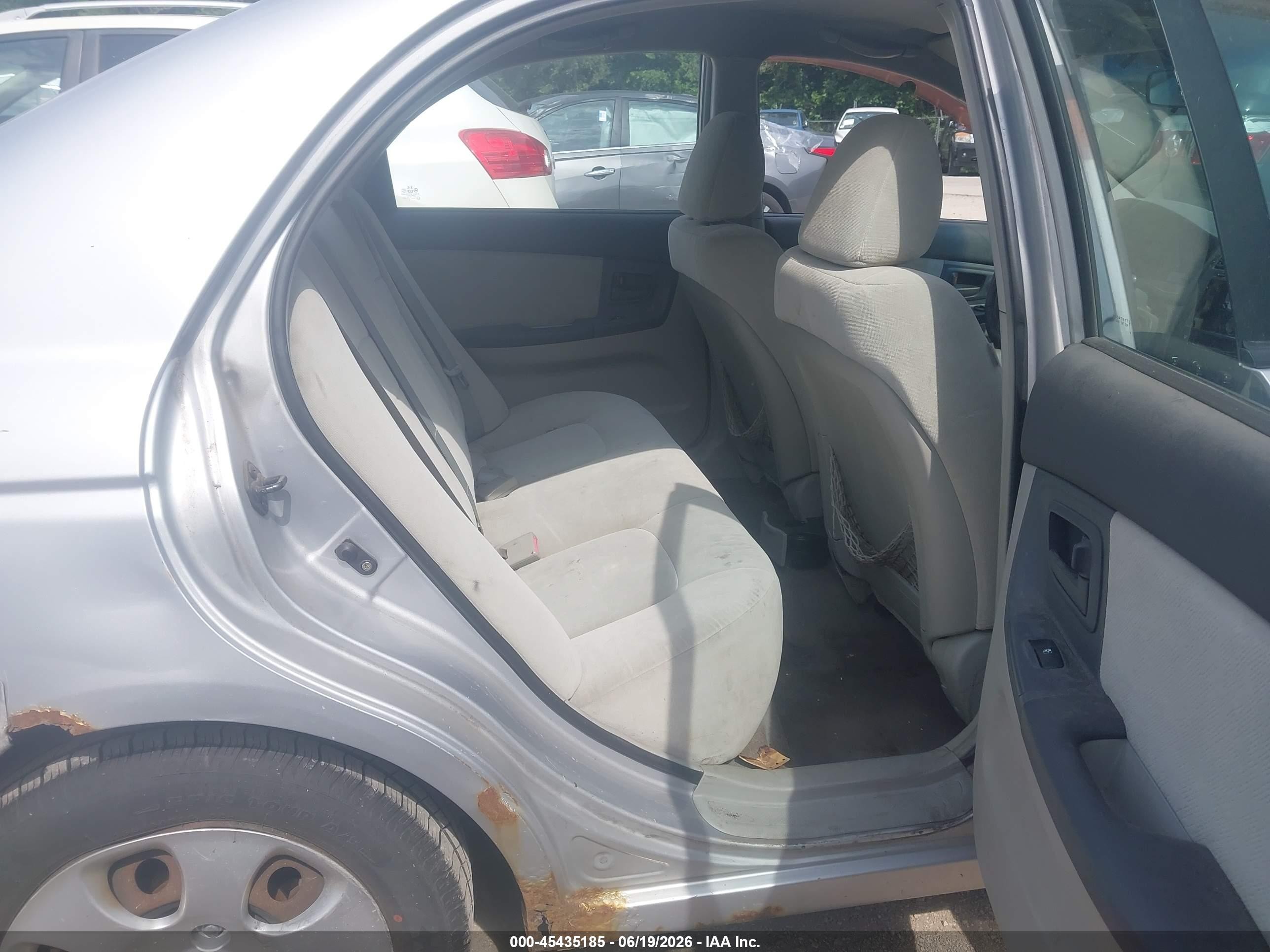 2006 Kia Spectra Ex/lx/sx Silver vin: KNAFE121665265733