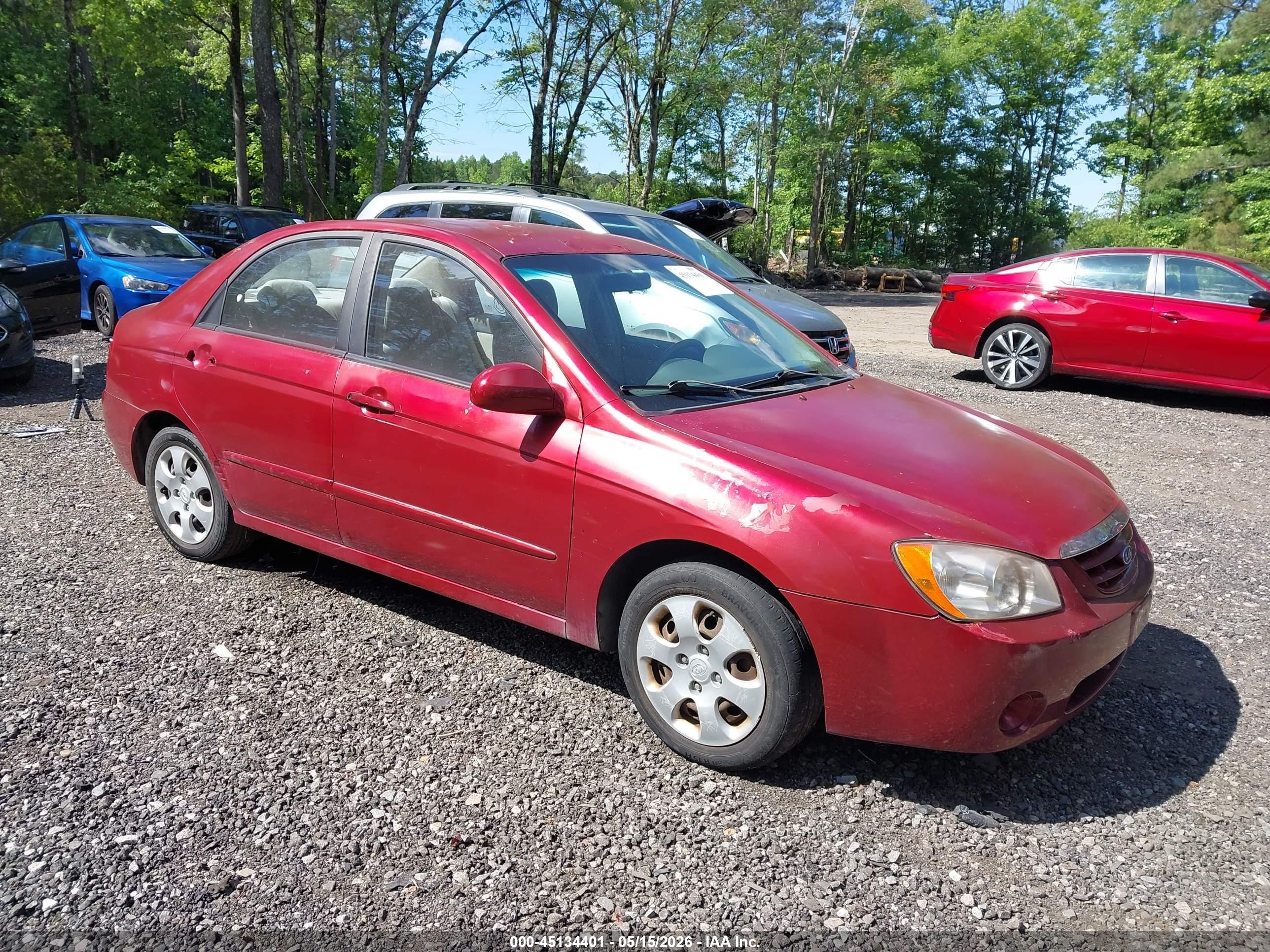 2006 Kia Spectra Ex/lx/sx Бордовый vin: KNAFE121665301582