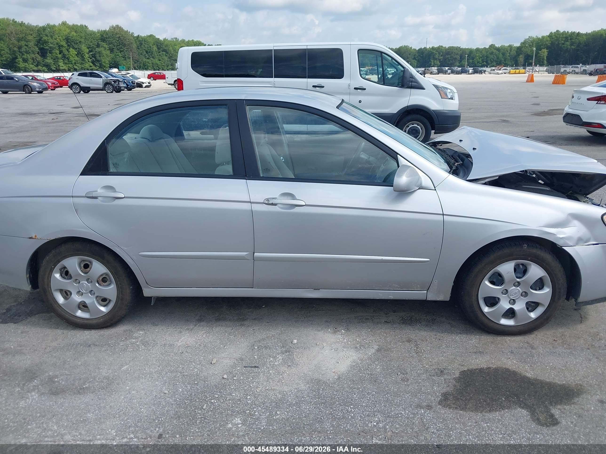 2006 Kia Spectra Ex/lx/sx Silver vin: KNAFE121665345209