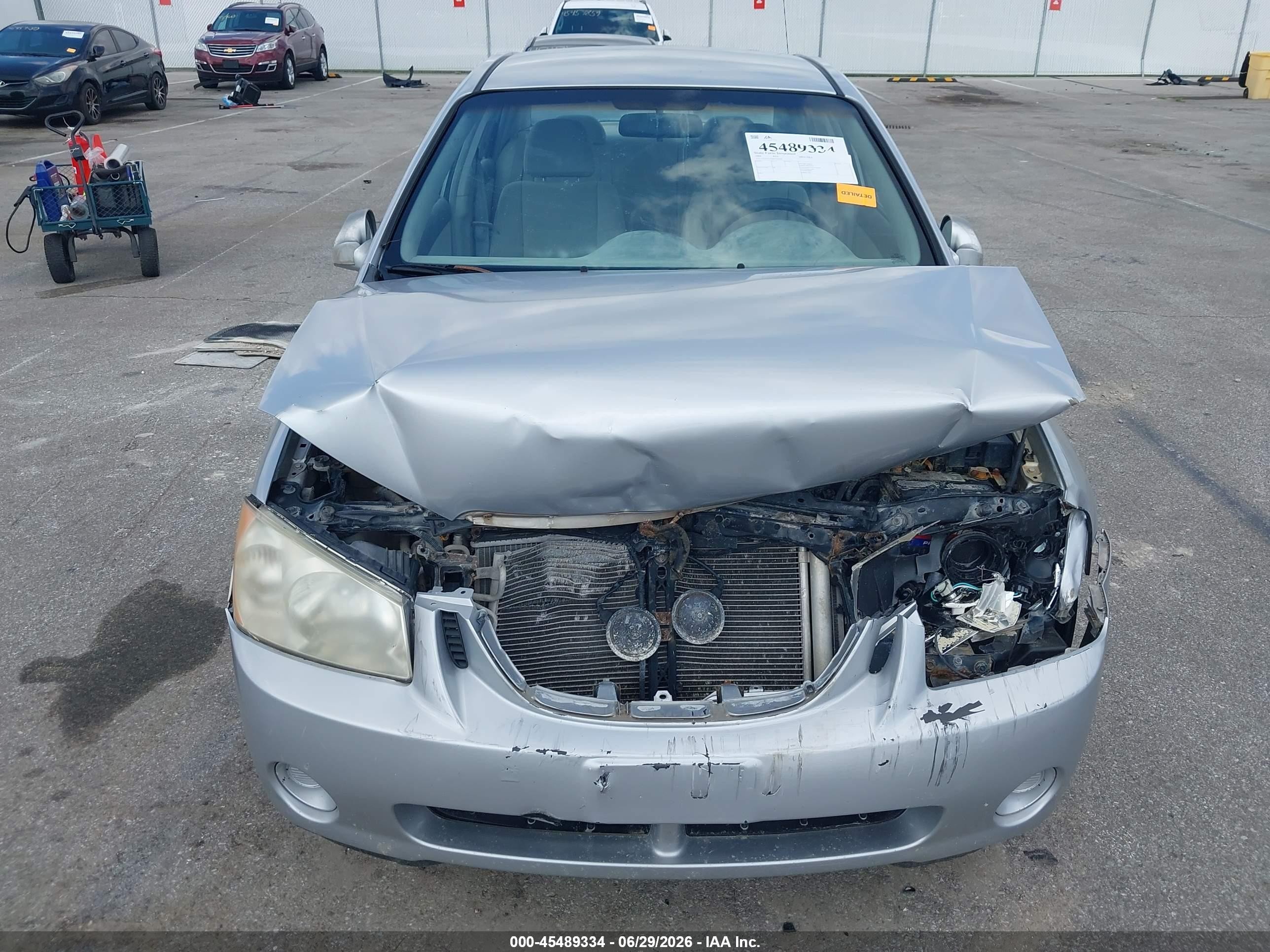 2006 Kia Spectra Ex/lx/sx Silver vin: KNAFE121665345209