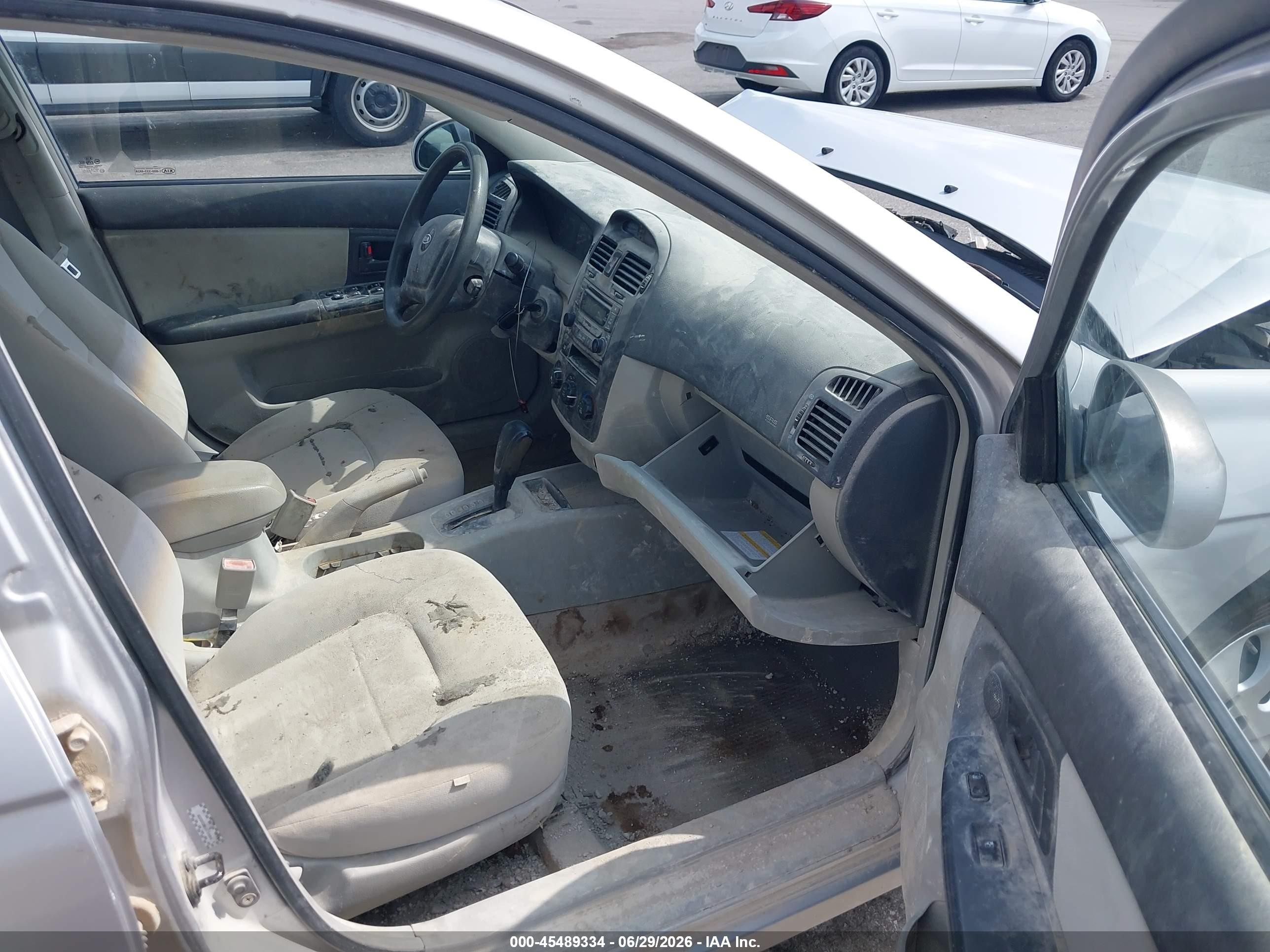 2006 Kia Spectra Ex/lx/sx Silver vin: KNAFE121665345209