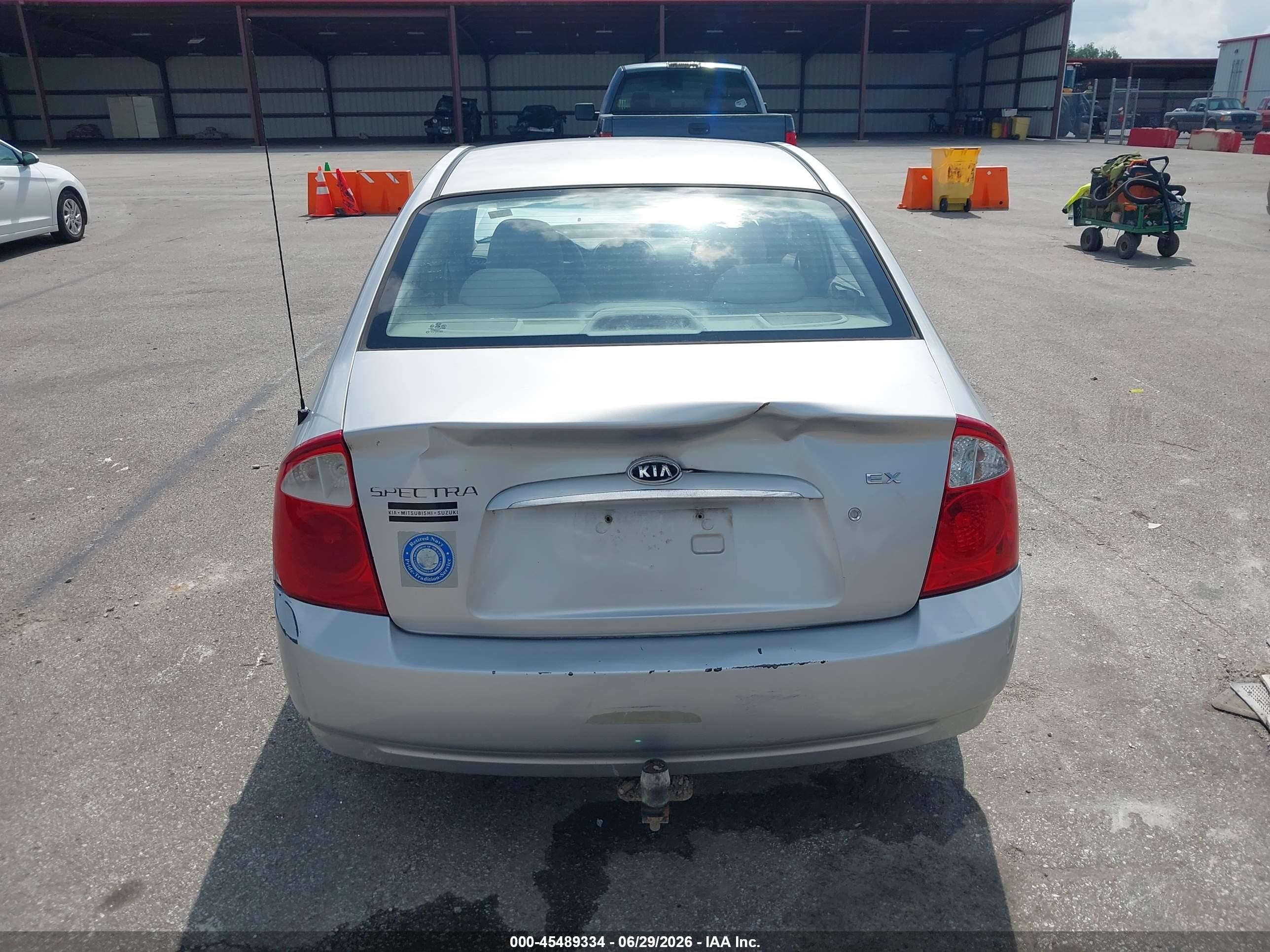 2006 Kia Spectra Ex/lx/sx Silver vin: KNAFE121665345209