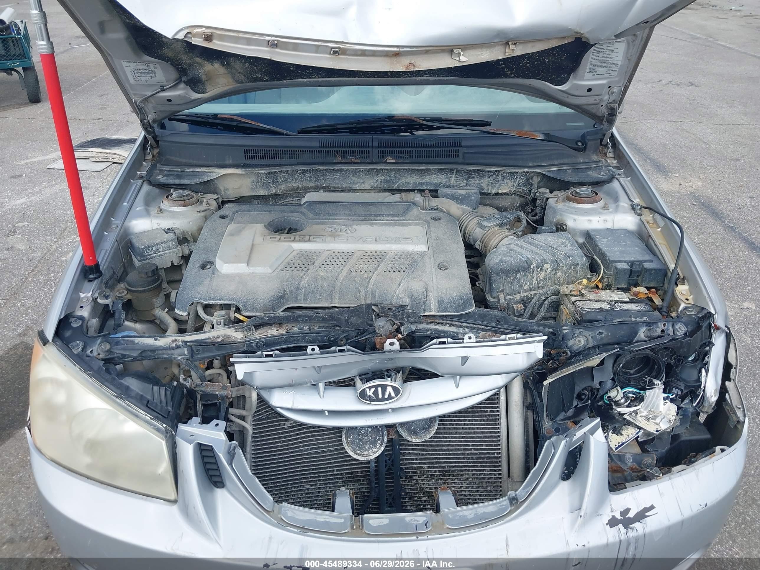 2006 Kia Spectra Ex/lx/sx Silver vin: KNAFE121665345209