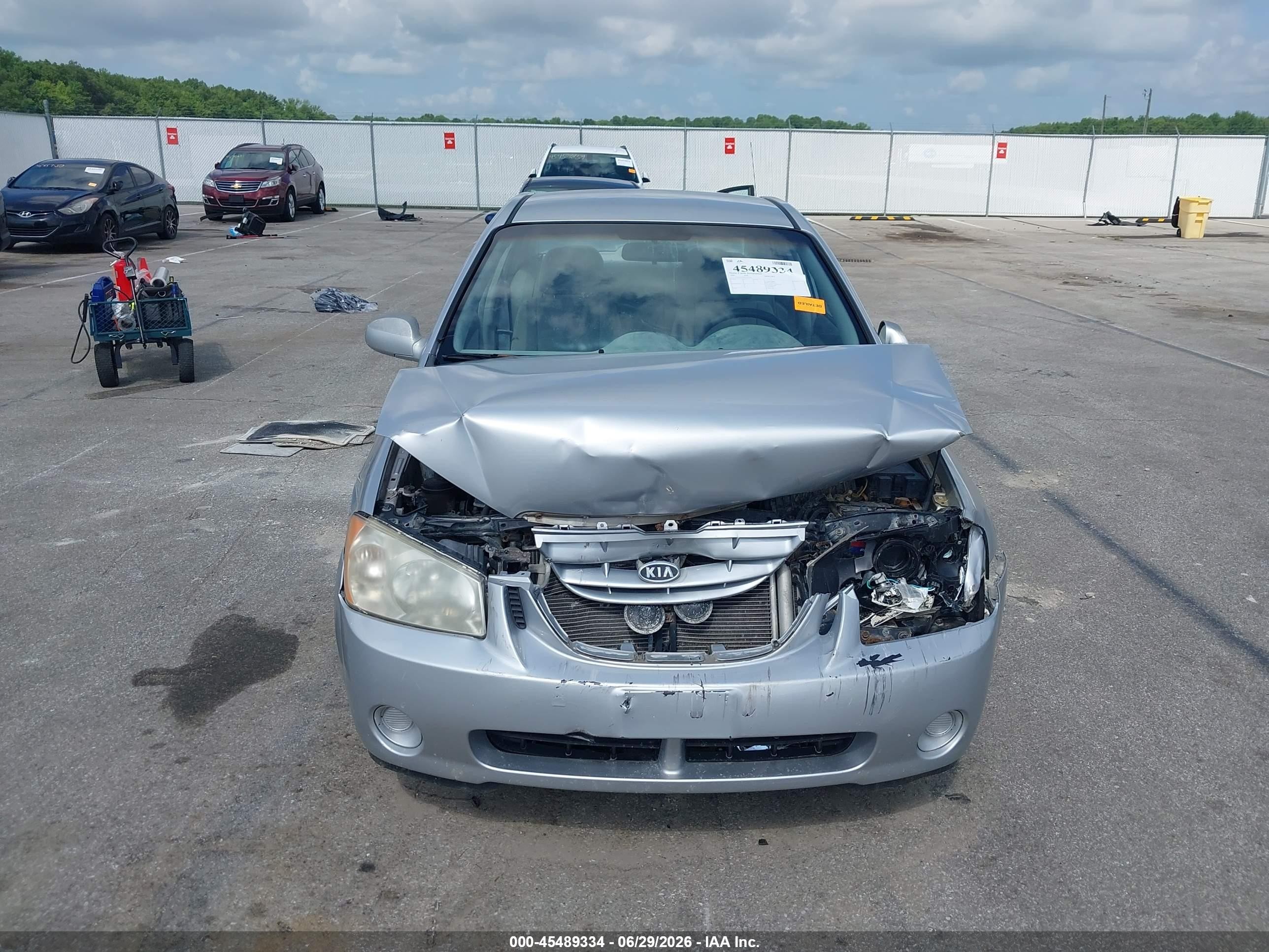 2006 Kia Spectra Ex/lx/sx Silver vin: KNAFE121665345209