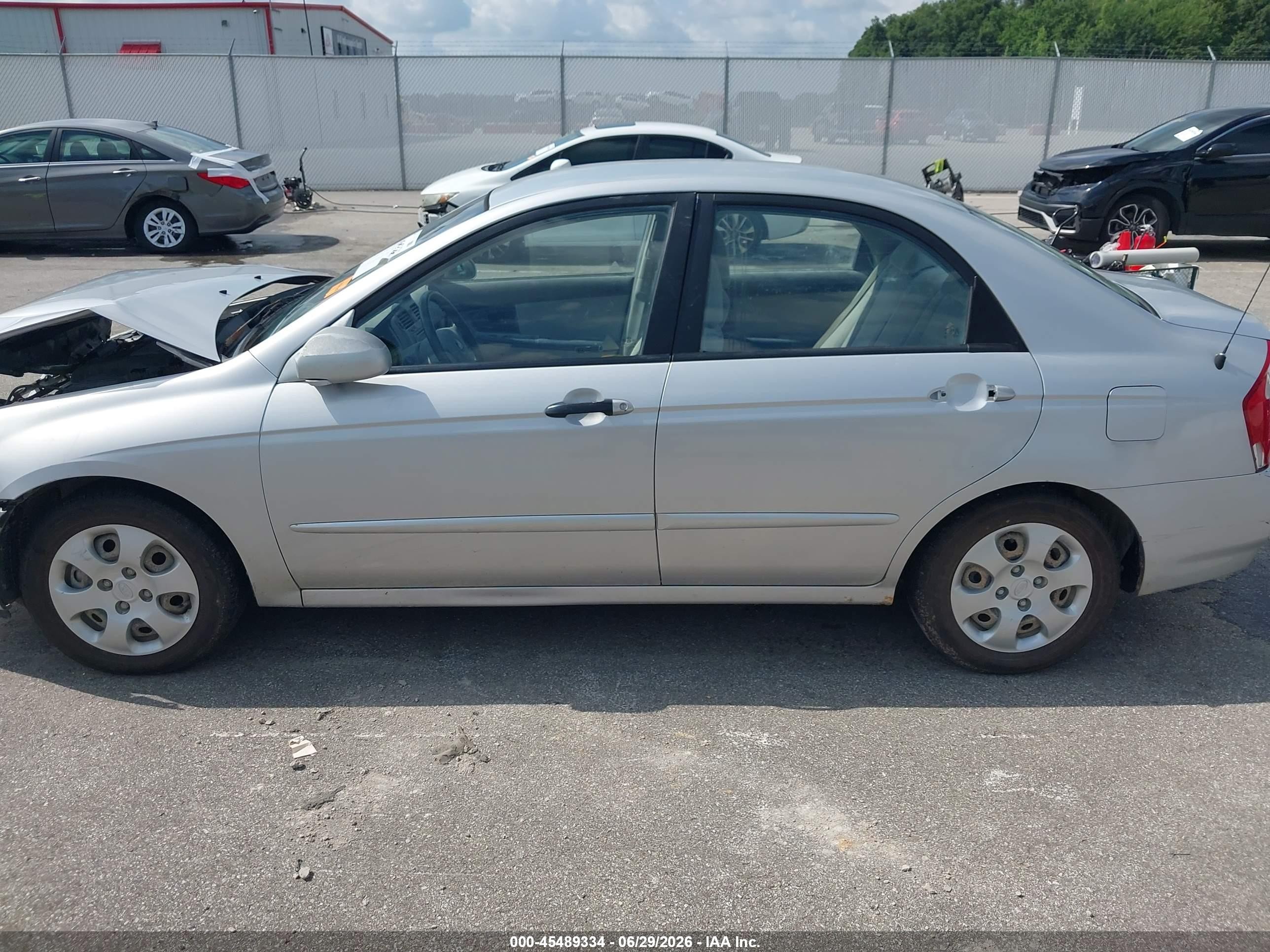 2006 Kia Spectra Ex/lx/sx Silver vin: KNAFE121665345209