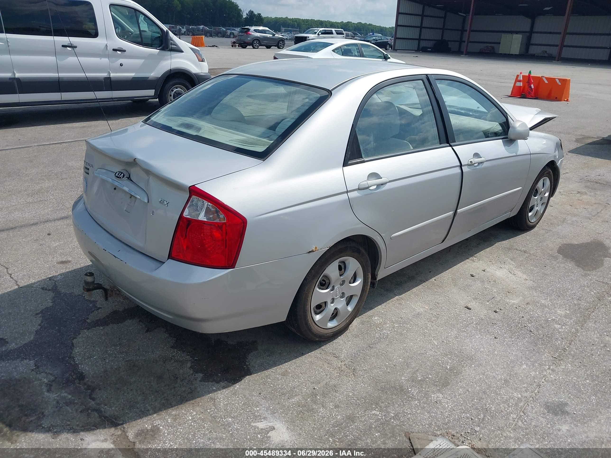 2006 Kia Spectra Ex/lx/sx Silver vin: KNAFE121665345209