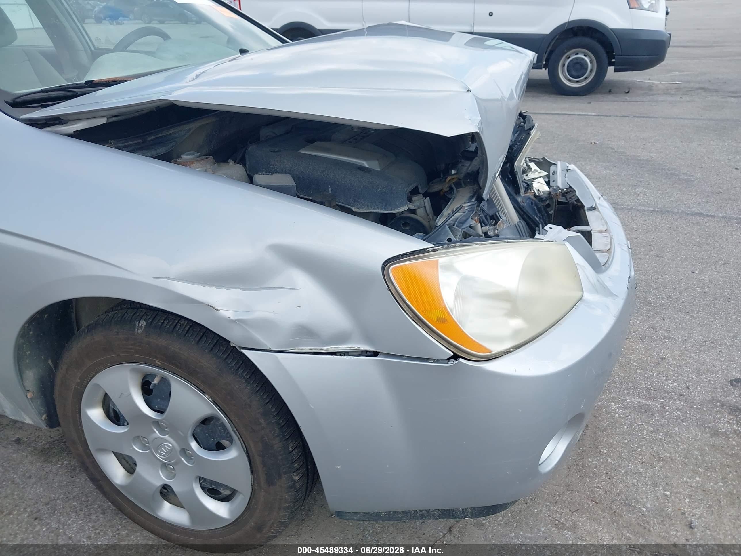 2006 Kia Spectra Ex/lx/sx Silver vin: KNAFE121665345209