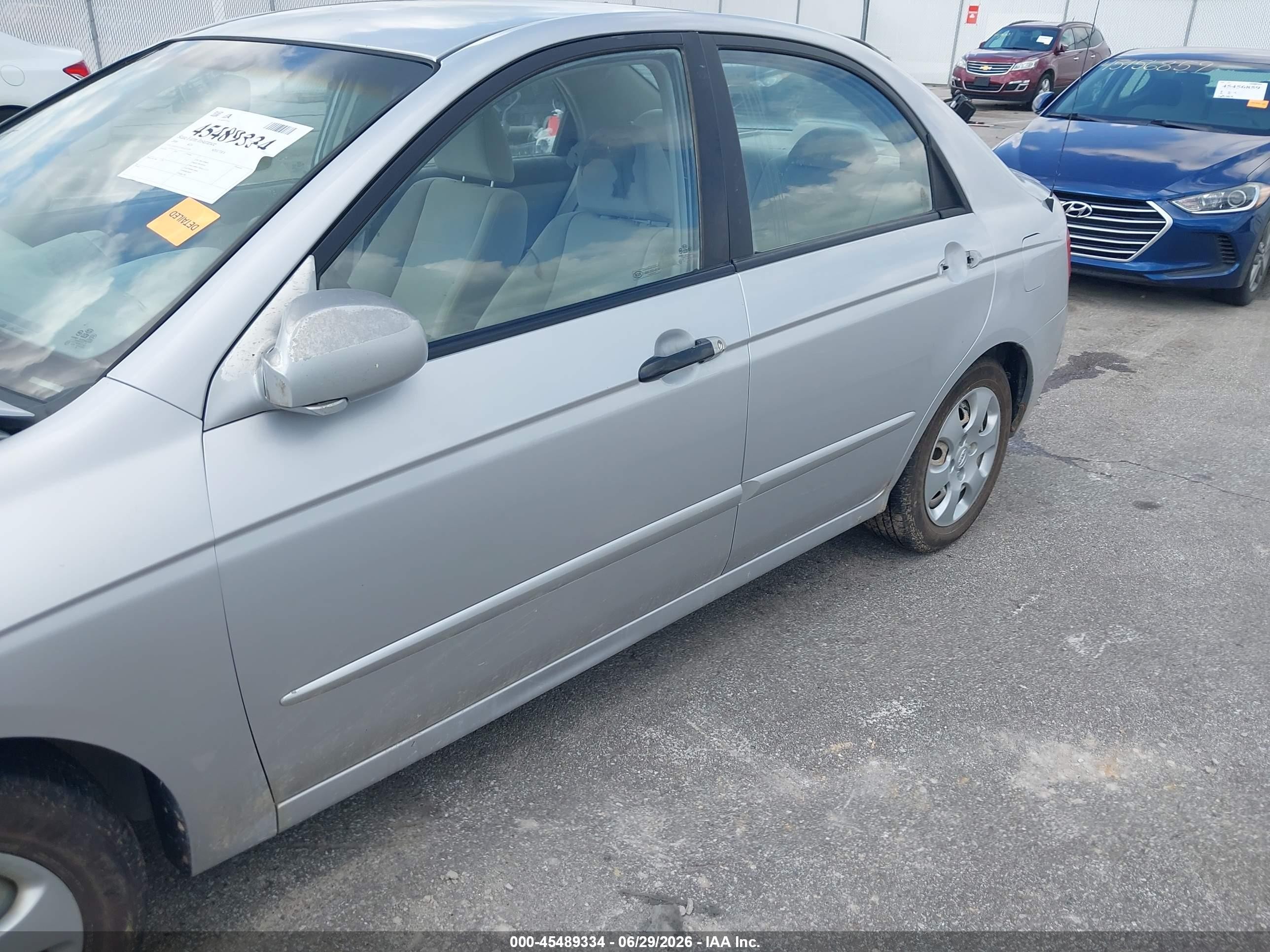 2006 Kia Spectra Ex/lx/sx Silver vin: KNAFE121665345209