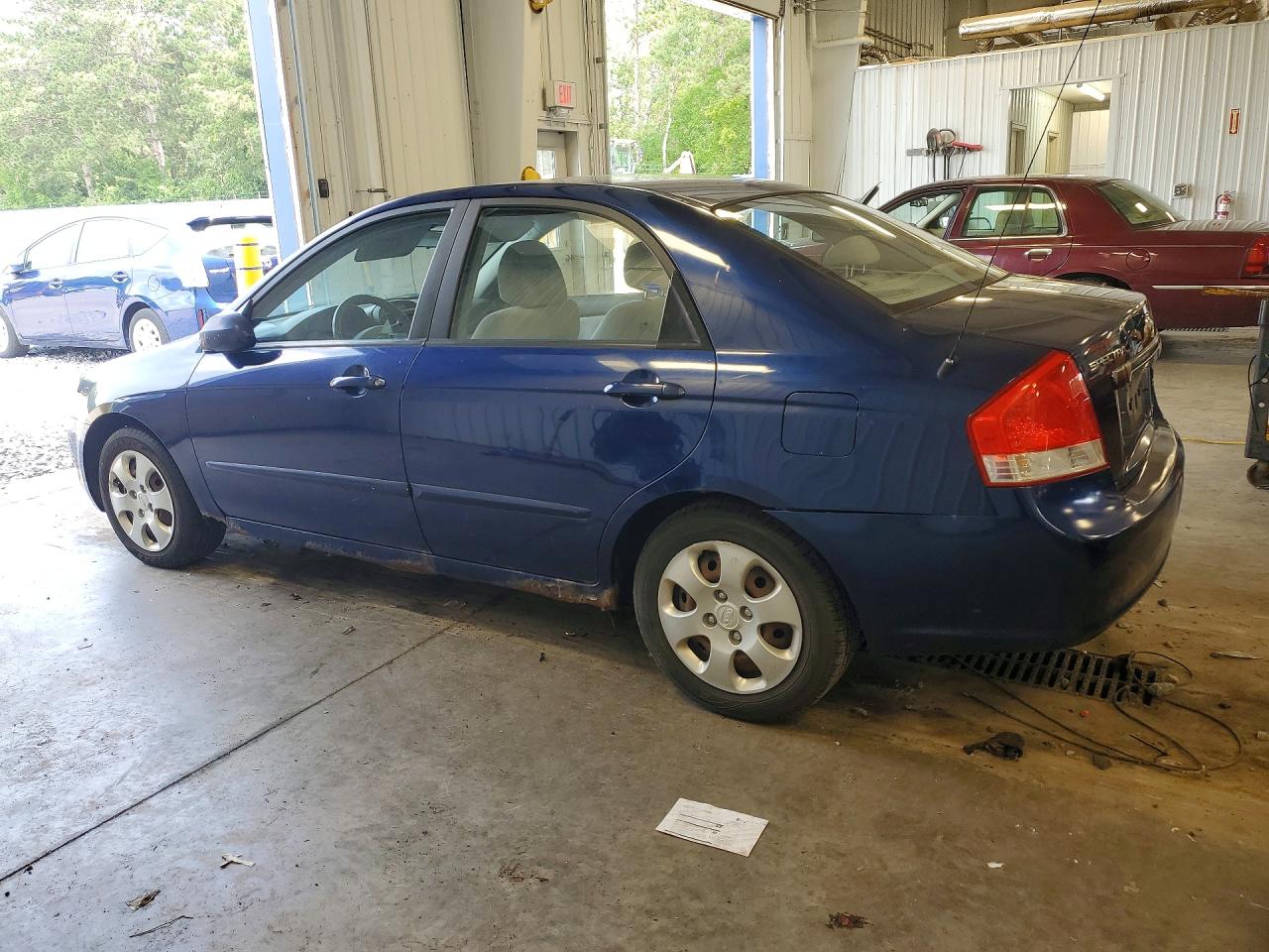 2007 Kia Spectra Lx Синий vin: KNAFE121675455727