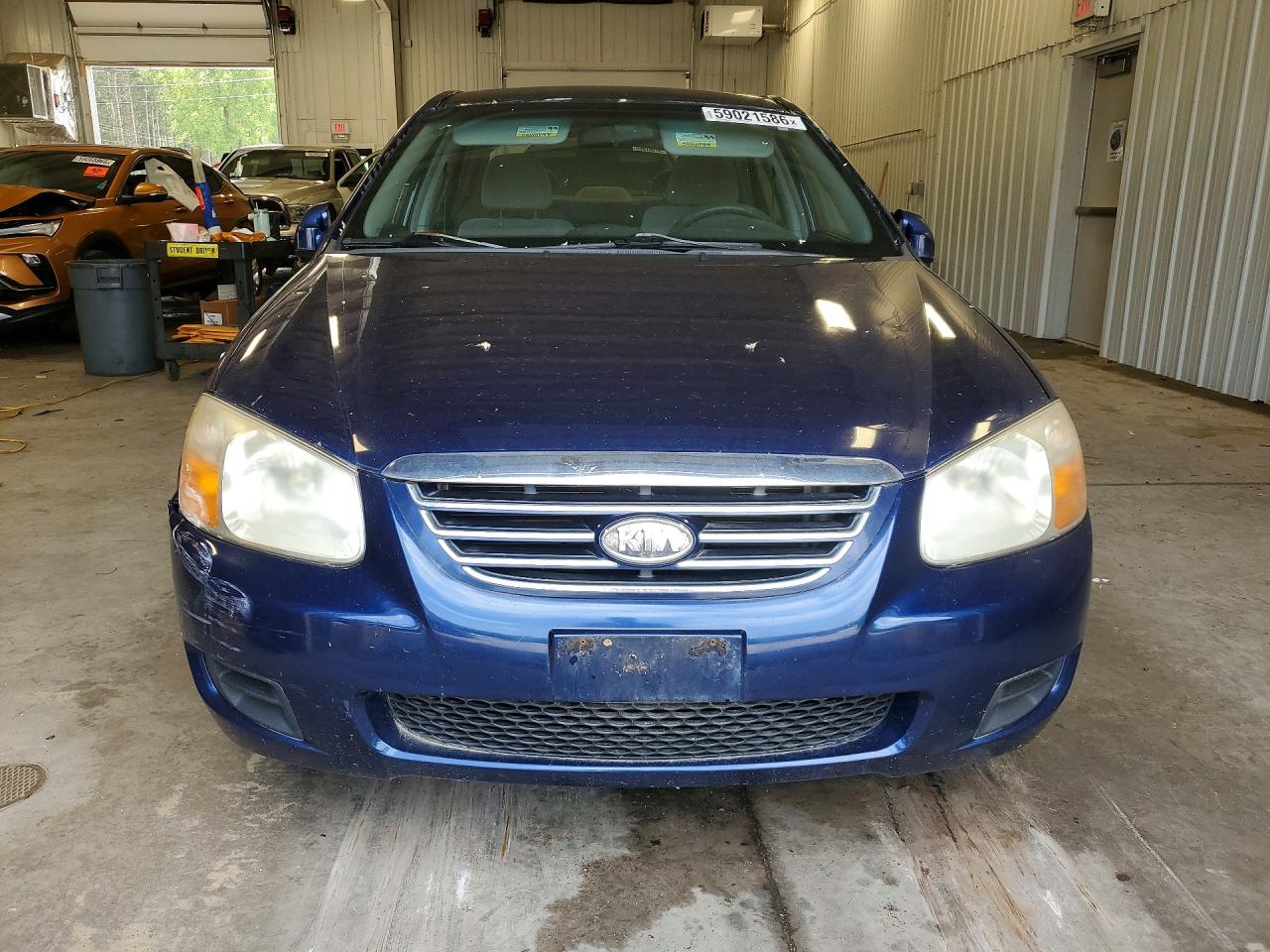 2007 Kia Spectra Lx Синий vin: KNAFE121675455727
