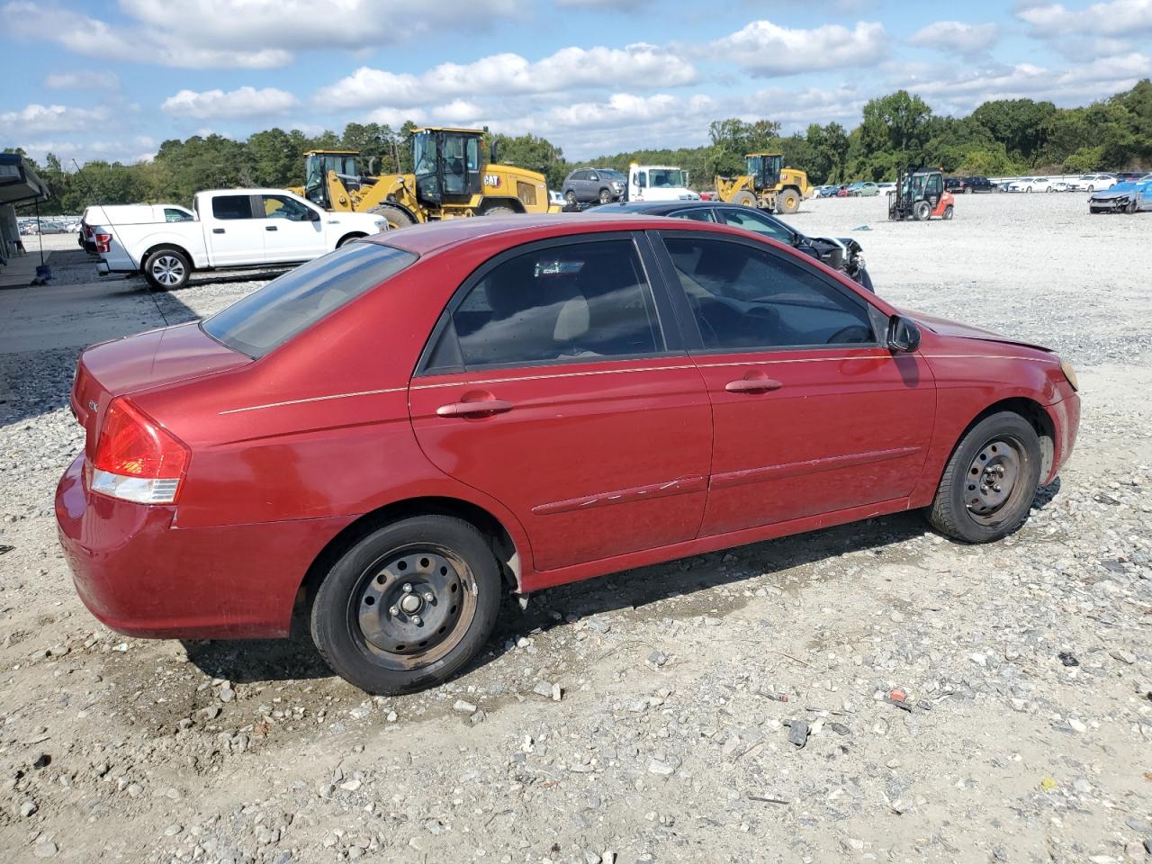 2008 Kia Spectra Ex Red vin: KNAFE121685547759