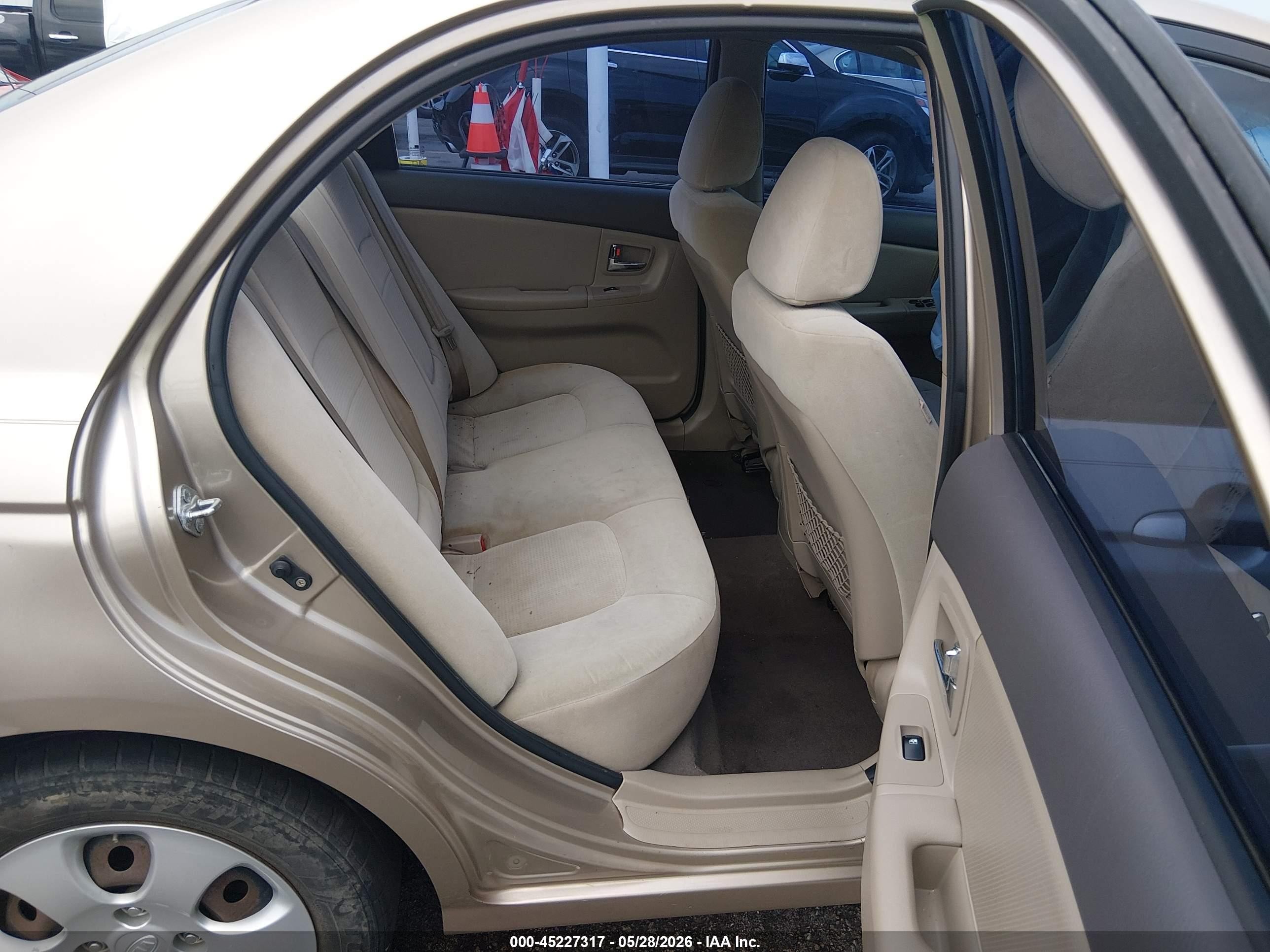 2008 Kia Spectra Ex Tan vin: KNAFE121685559152