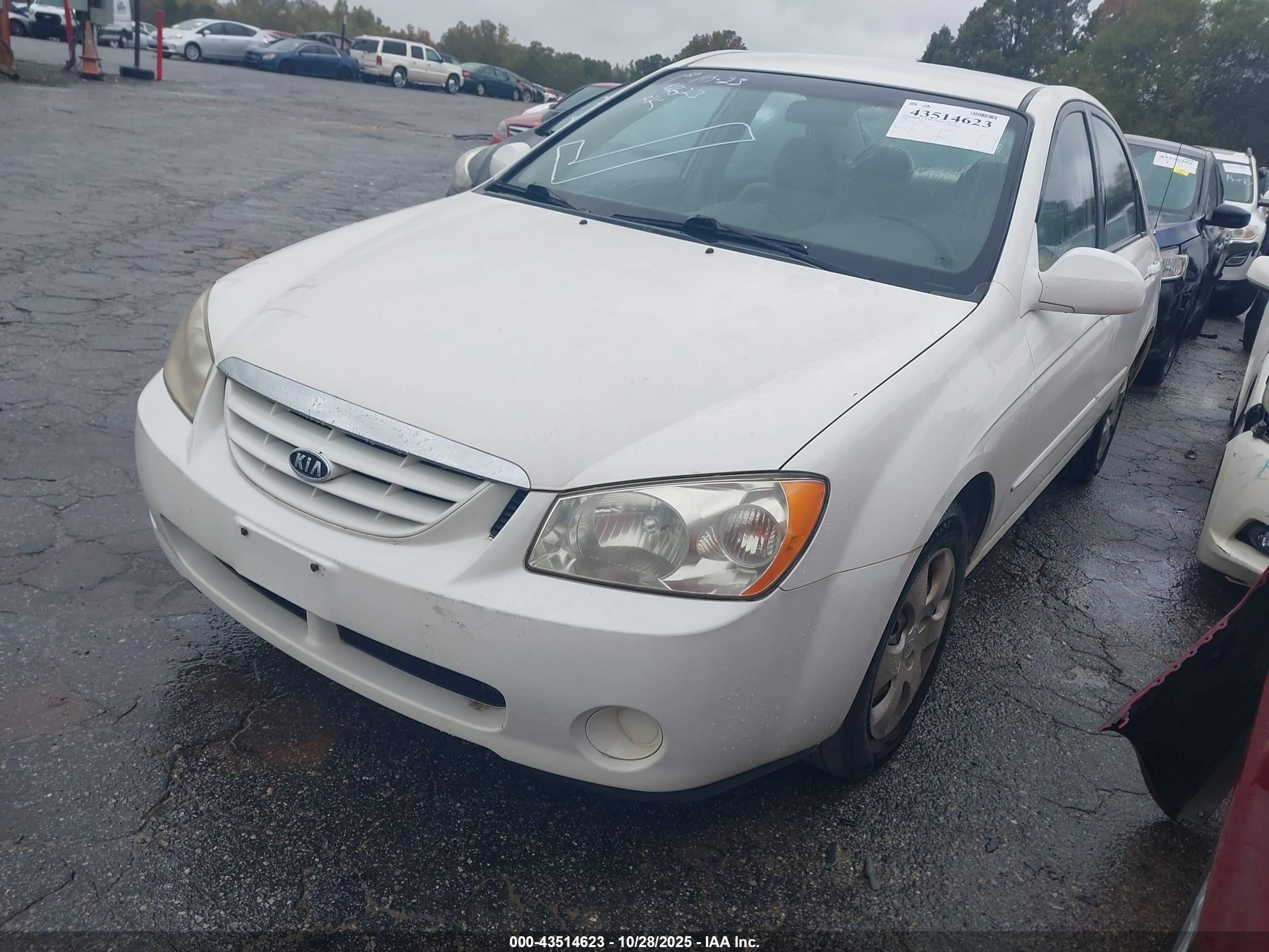 2004 Kia Spectra Ex/lx Белый vin: KNAFE121745036328