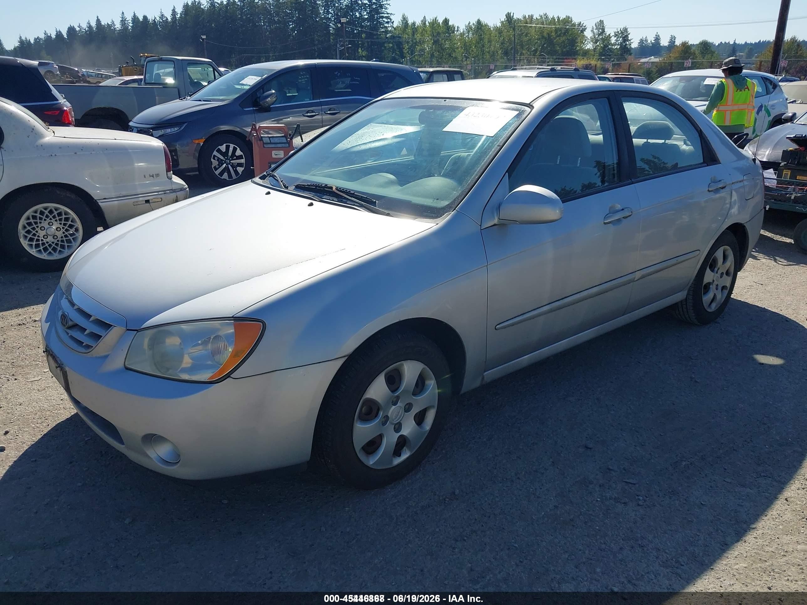 2006 Kia Spectra Ex/lx/sx Silver vin: KNAFE121765241201