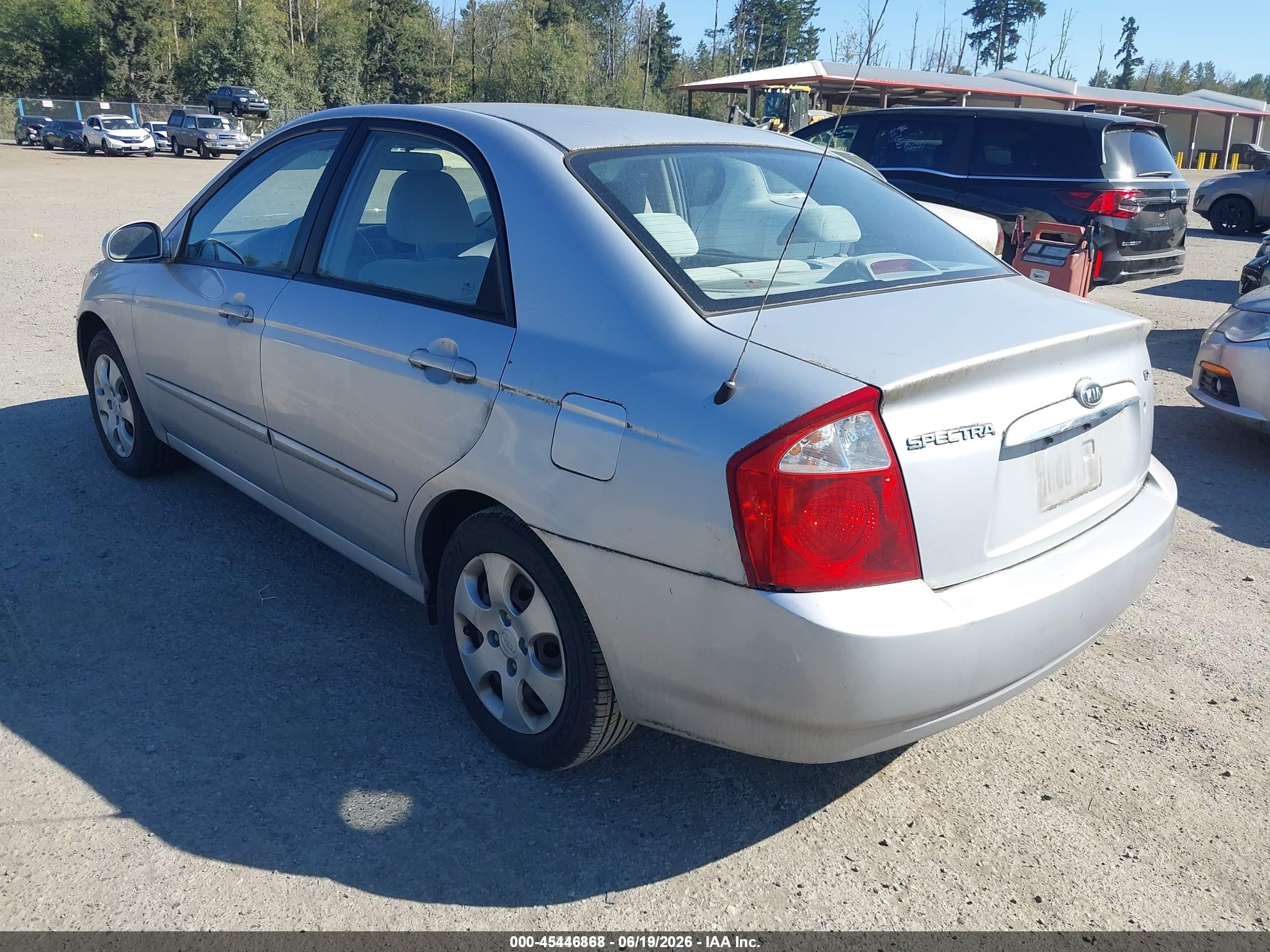 2006 Kia Spectra Ex/lx/sx Silver vin: KNAFE121765241201