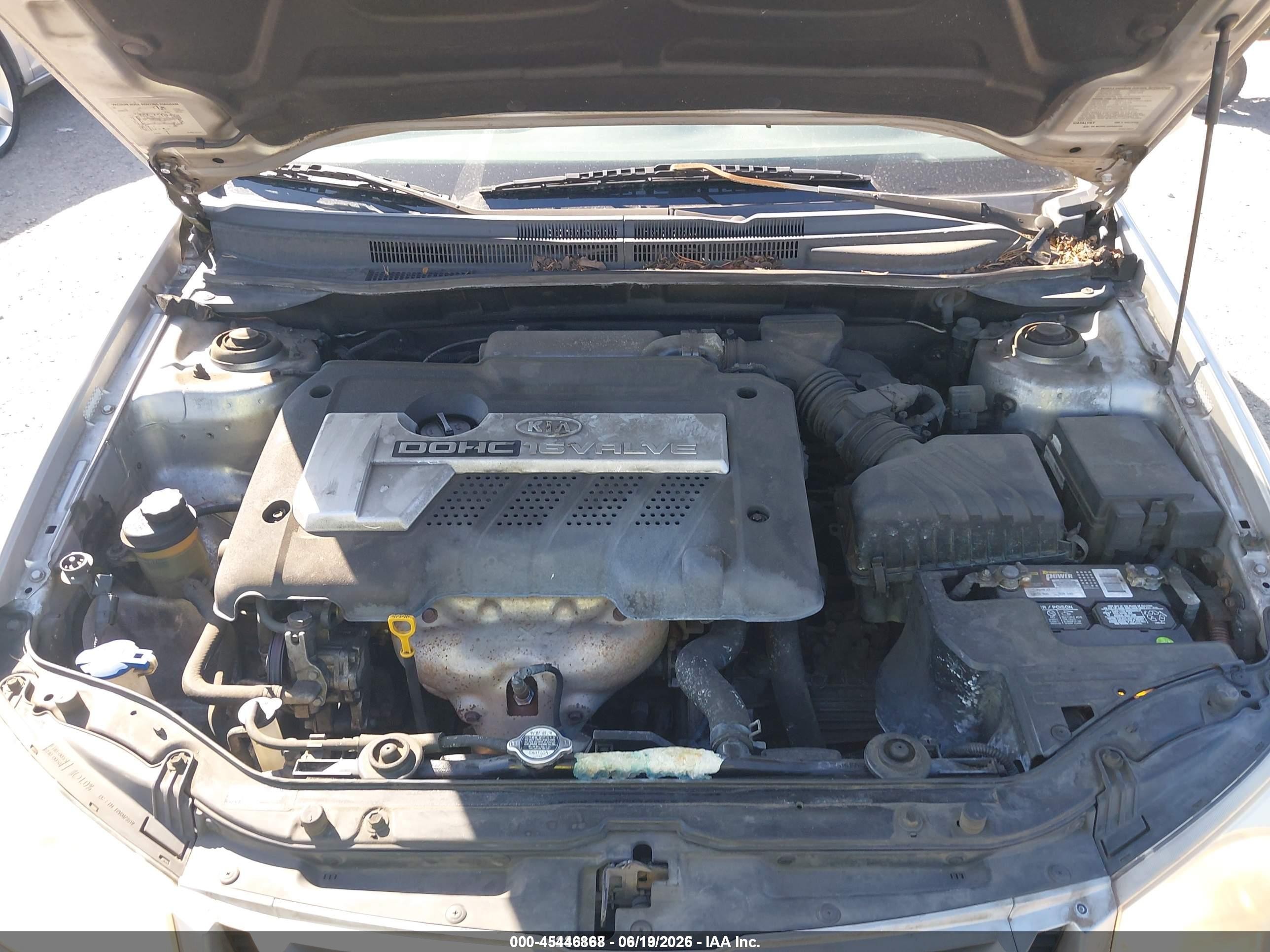 2006 Kia Spectra Ex/lx/sx Silver vin: KNAFE121765241201