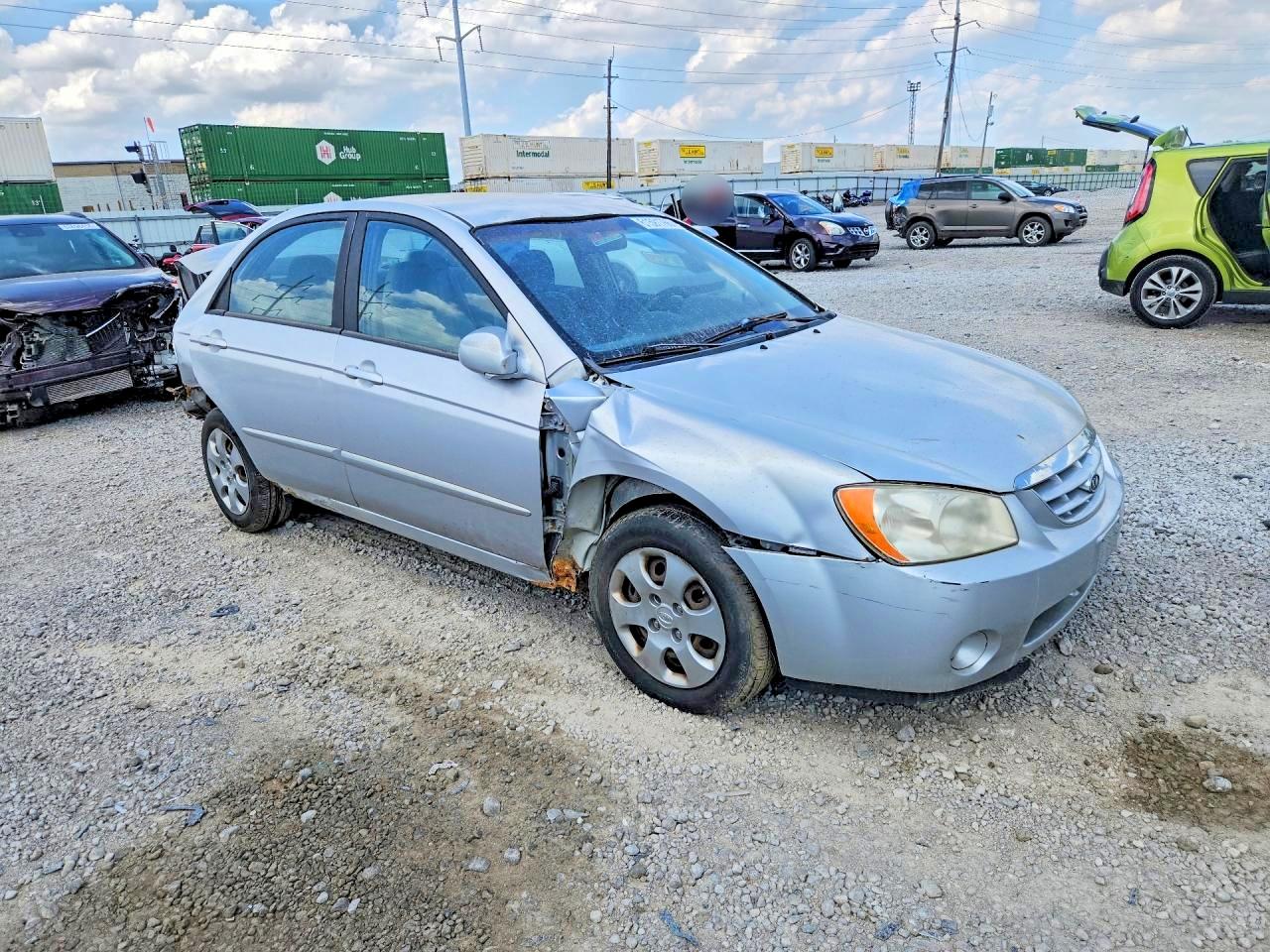 2006 Kia Spectra Ex Silver vin: KNAFE121765368935