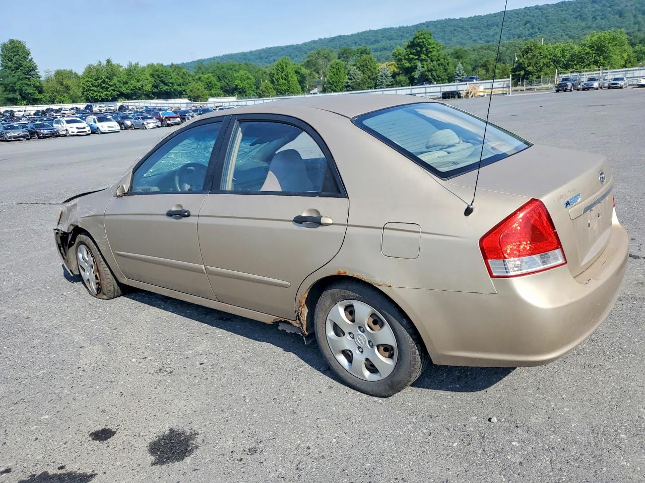2007 Kia Spectra Lx Золотой vin: KNAFE121775401725