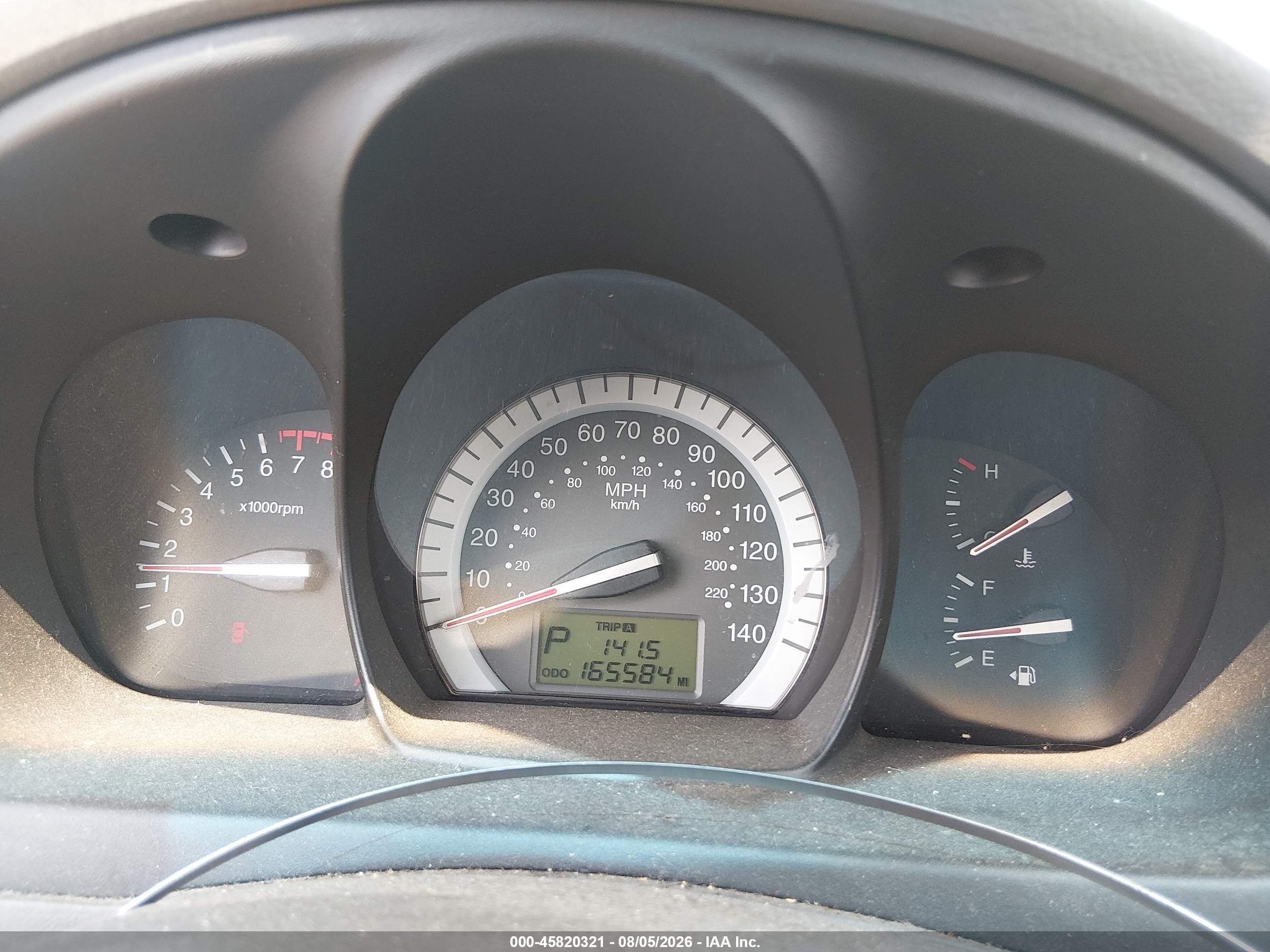 2007 Kia Spectra Ex Tan vin: KNAFE121775408576