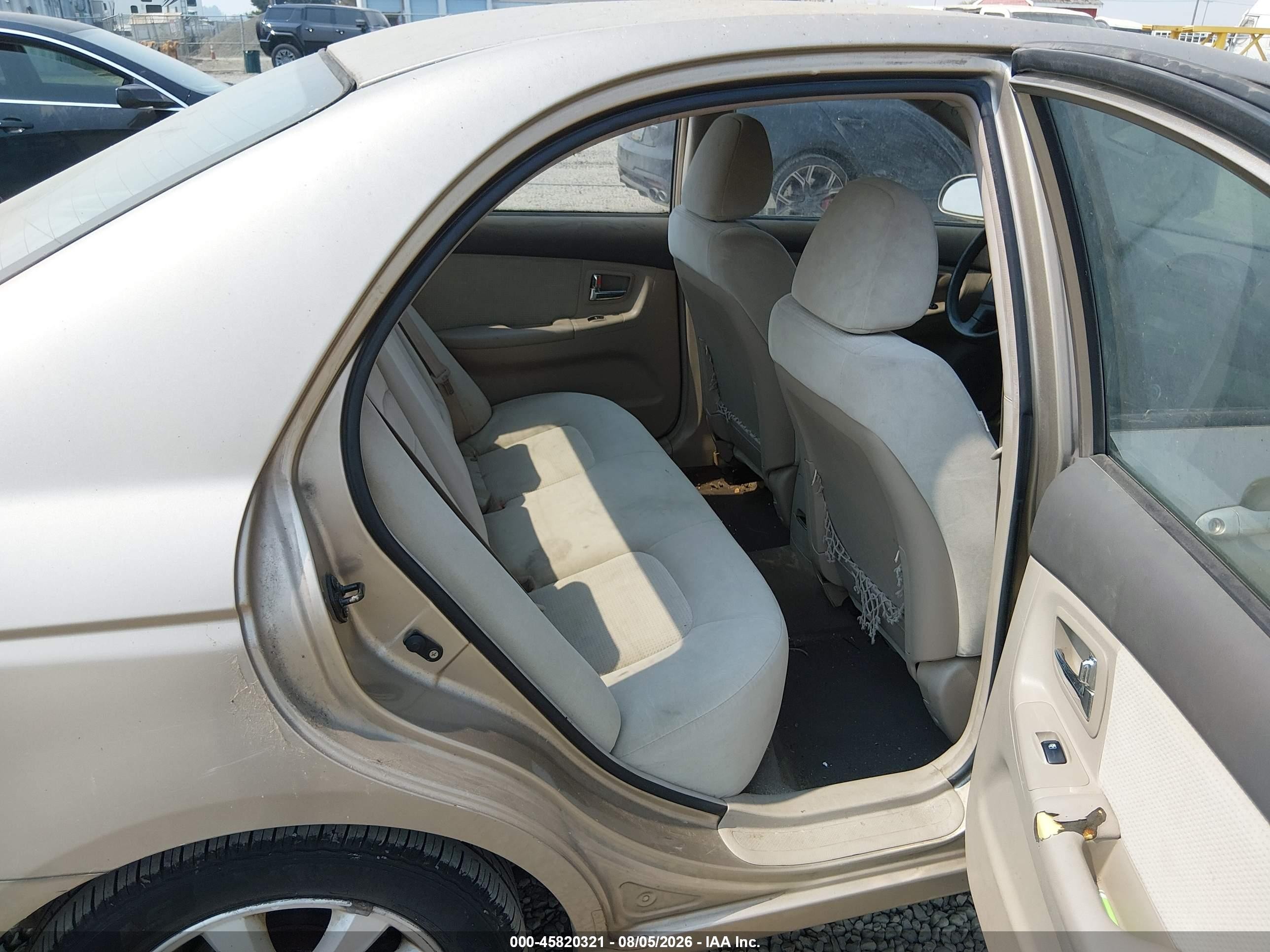 2007 Kia Spectra Ex Tan vin: KNAFE121775408576